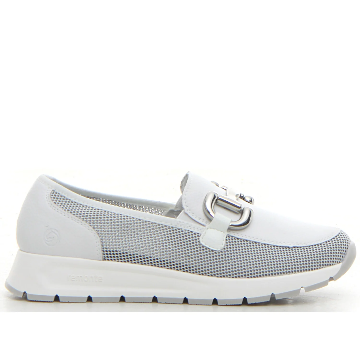 Mocassino con staffa bianco