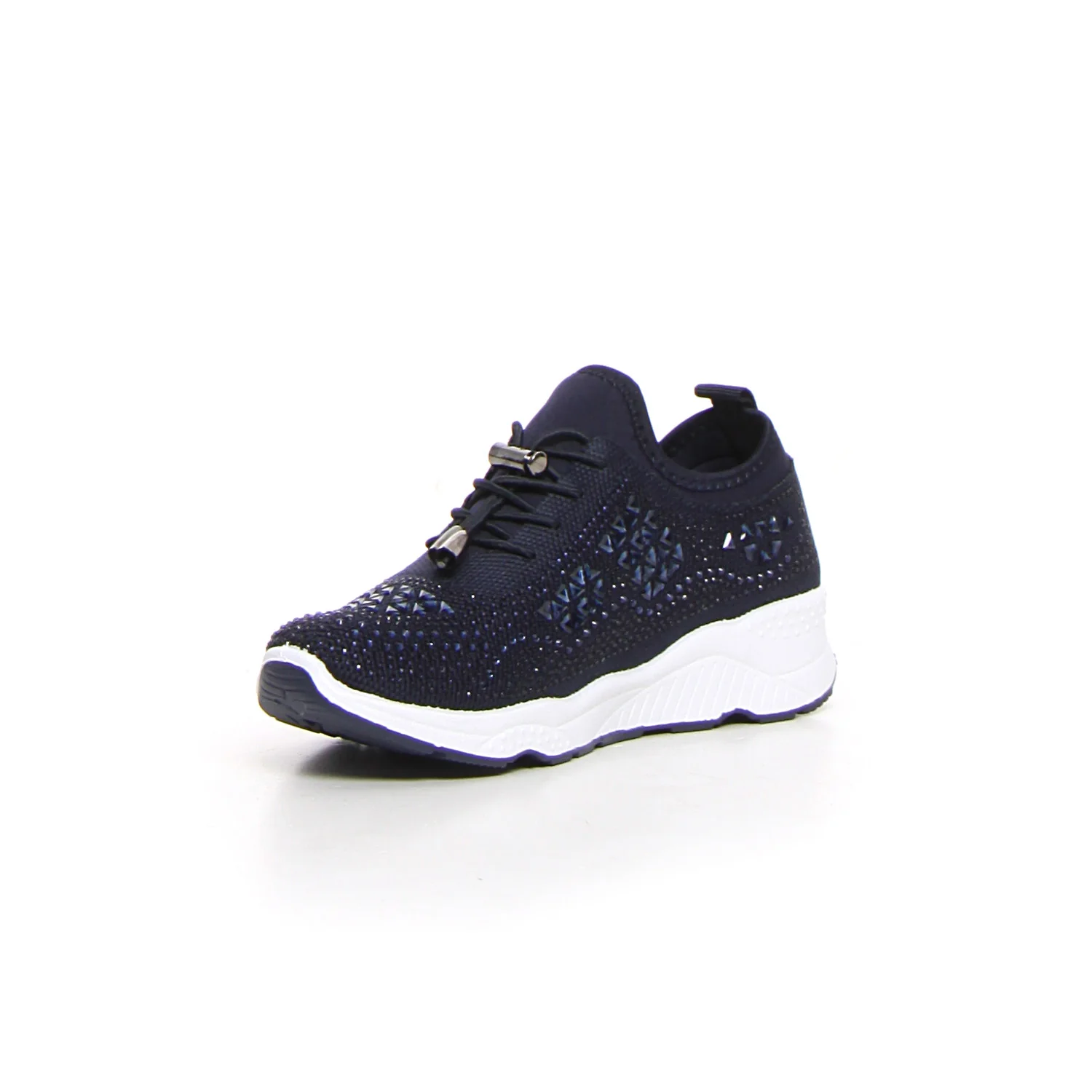 Sneaker con strass navy - Image 3