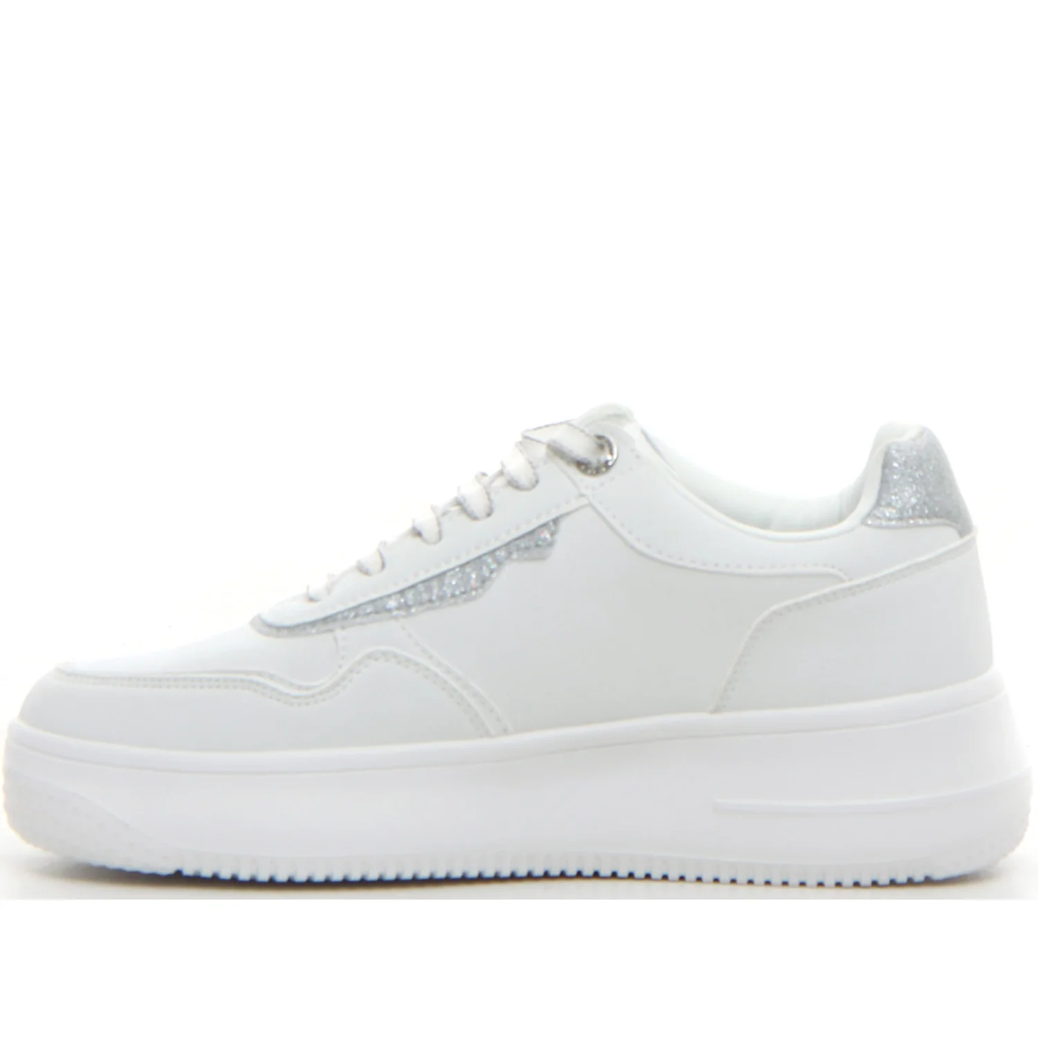 Sneaker con platform silver bianco - Image 2
