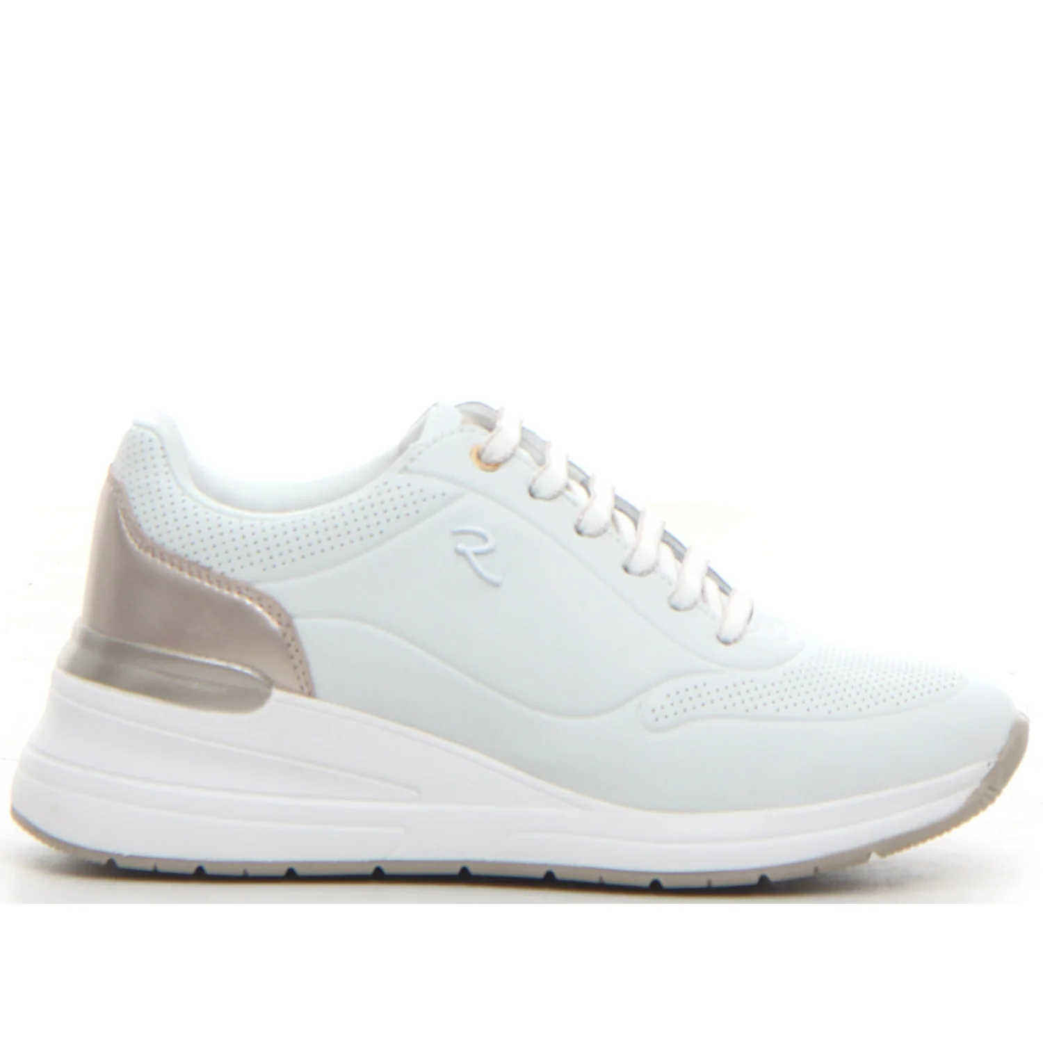 Sneaker con zeppa white