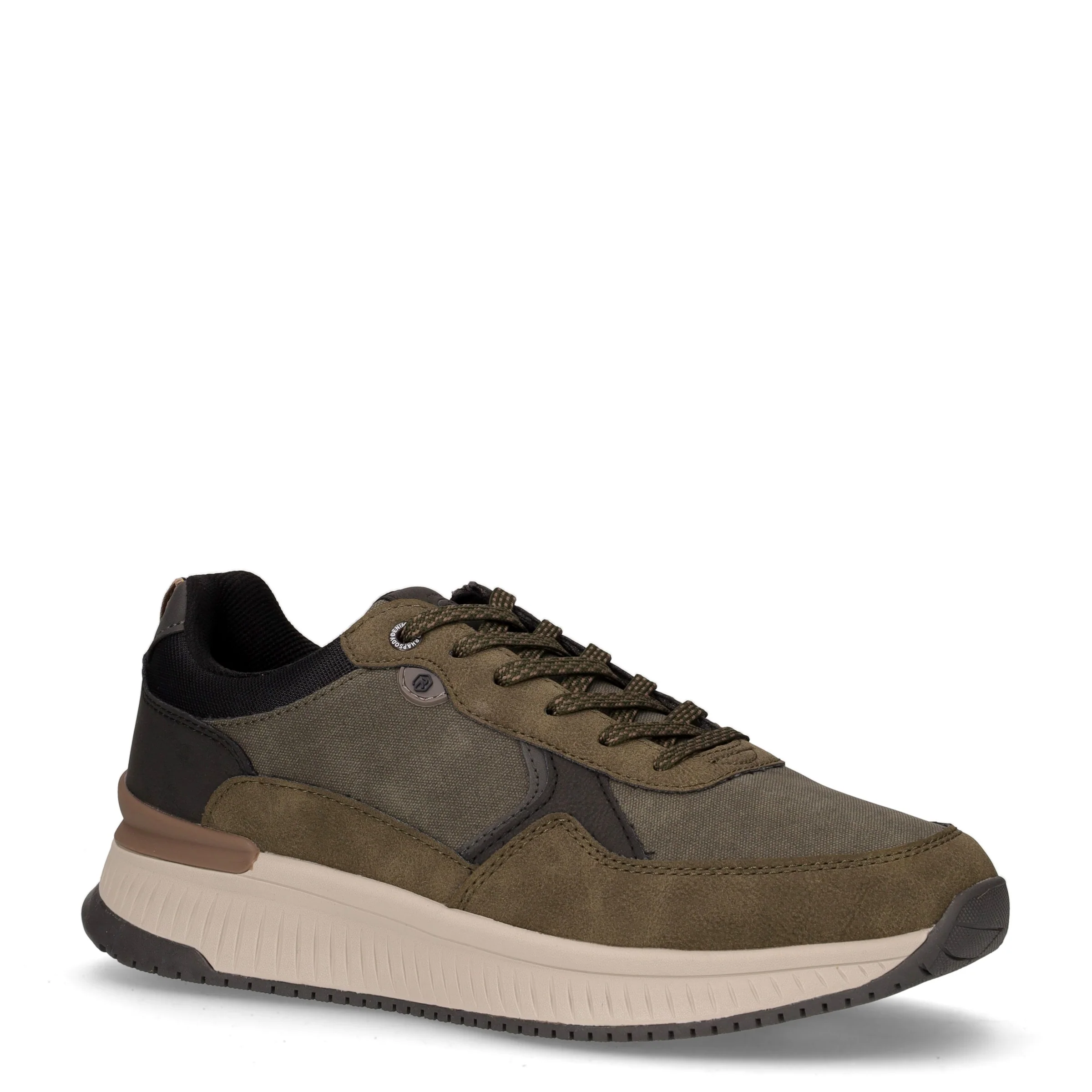 Sneaker in ecopelle kaki - Image 2