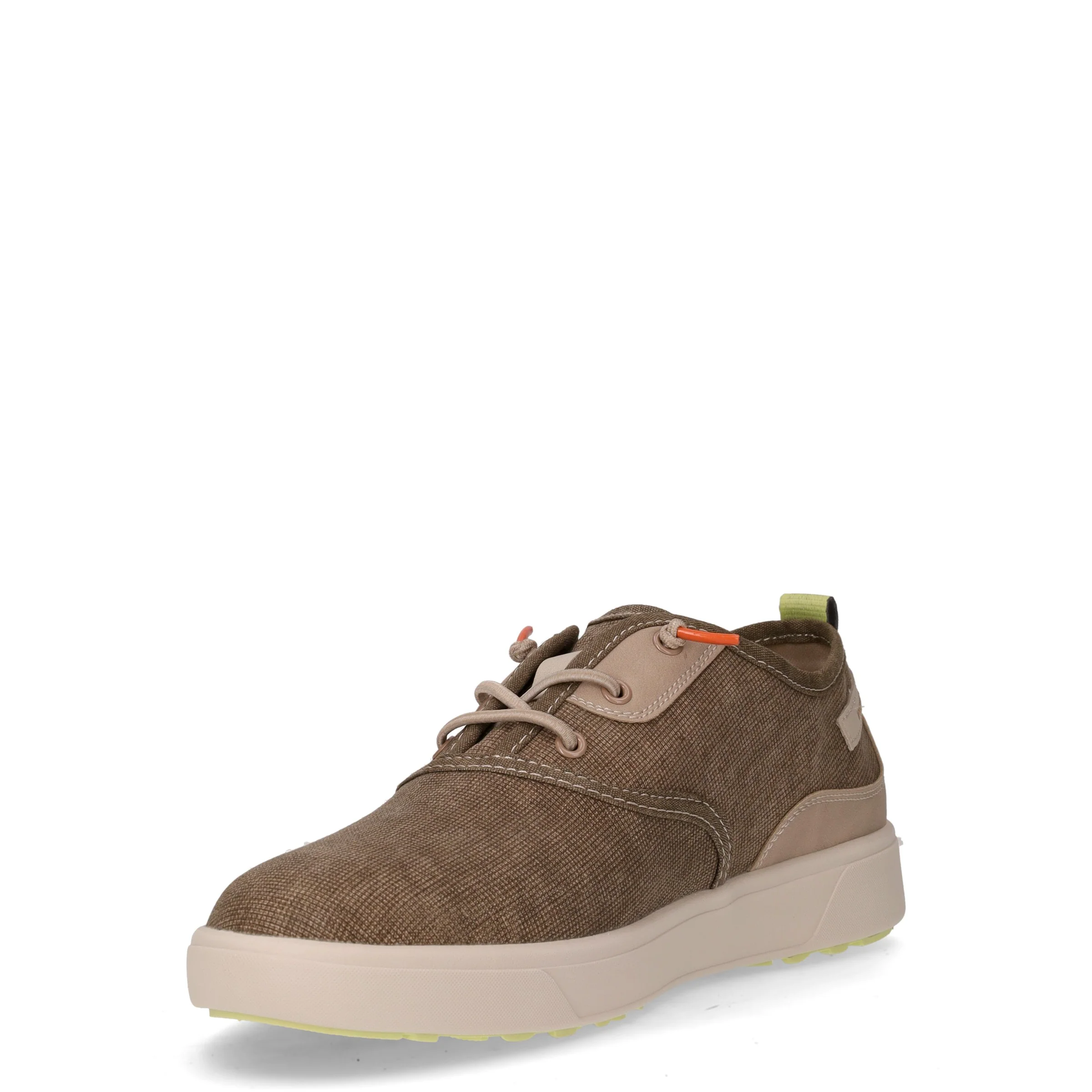 Sneaker in tessuto ed ecopelle marrone - Image 3