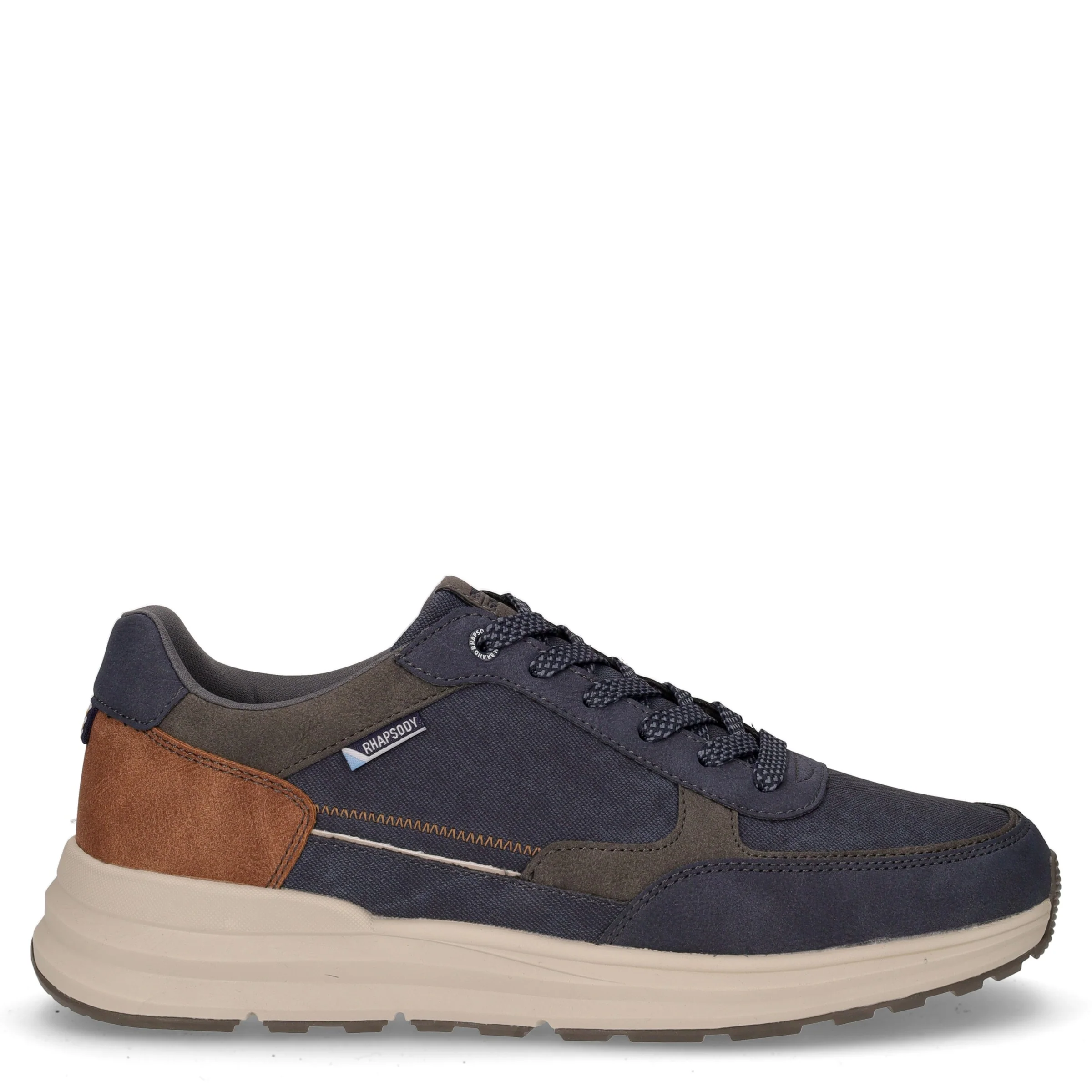 Sneaker sportiva in ecopelle blu