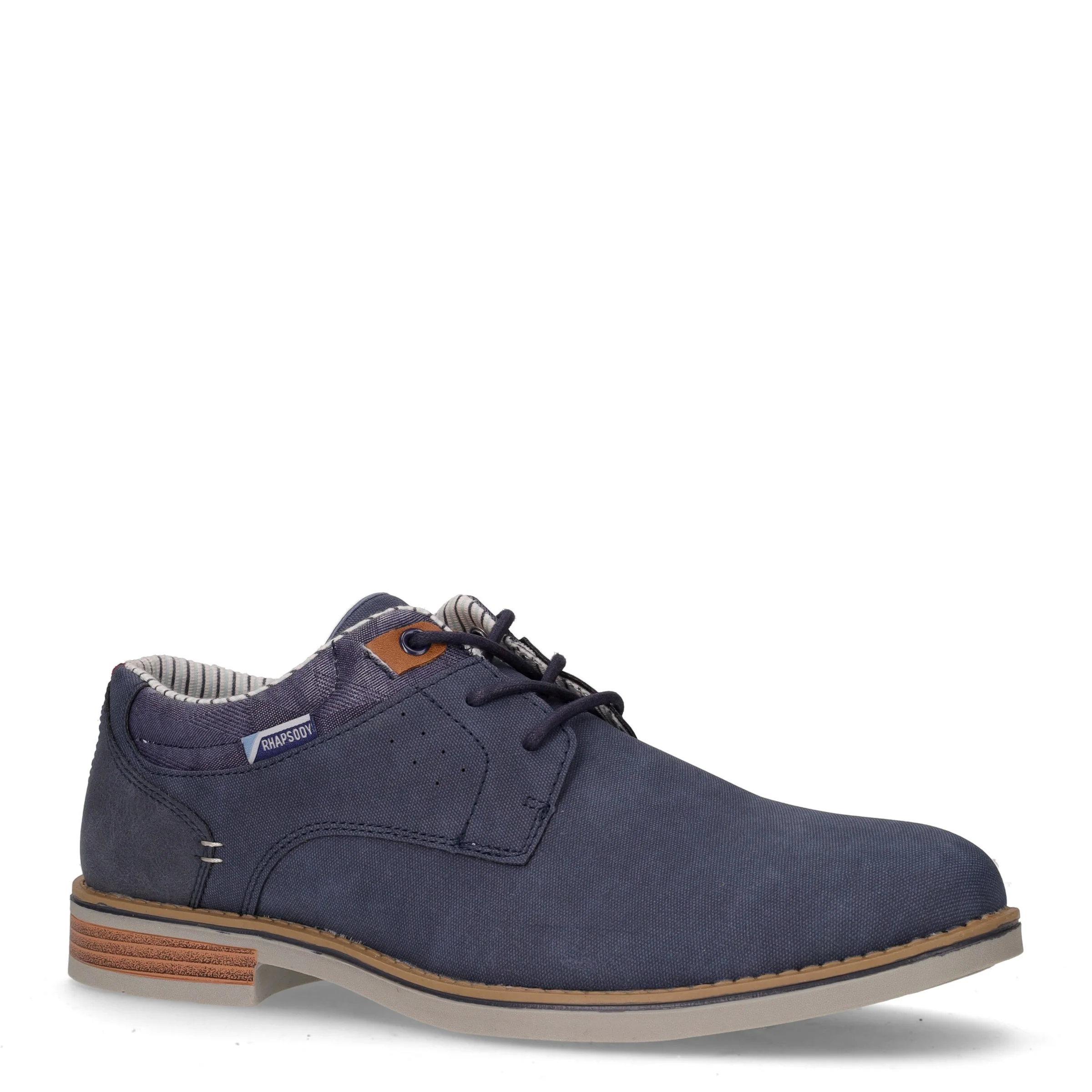 Stringata casual in ecopelle navy - Image 2