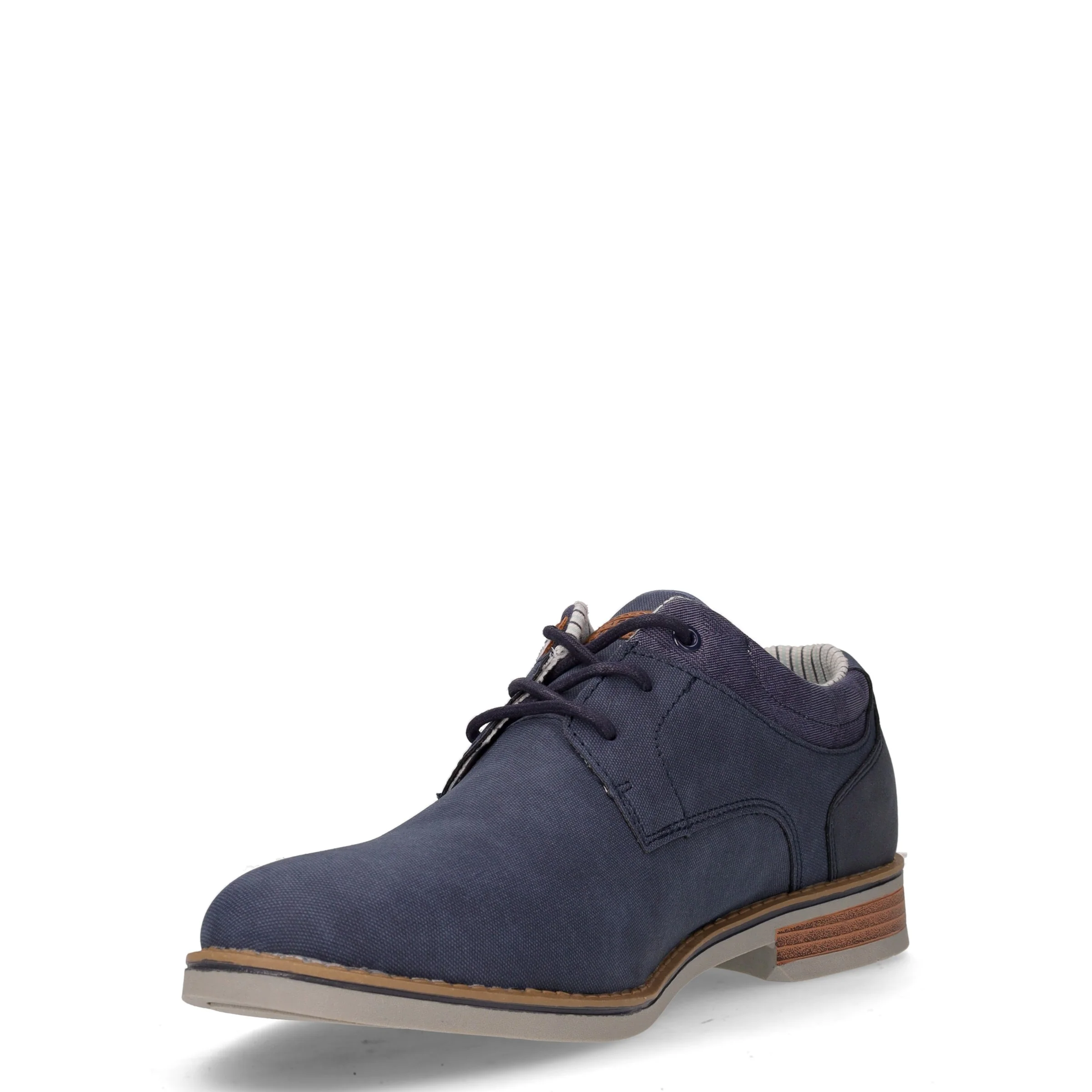 Stringata casual in ecopelle navy - Image 3