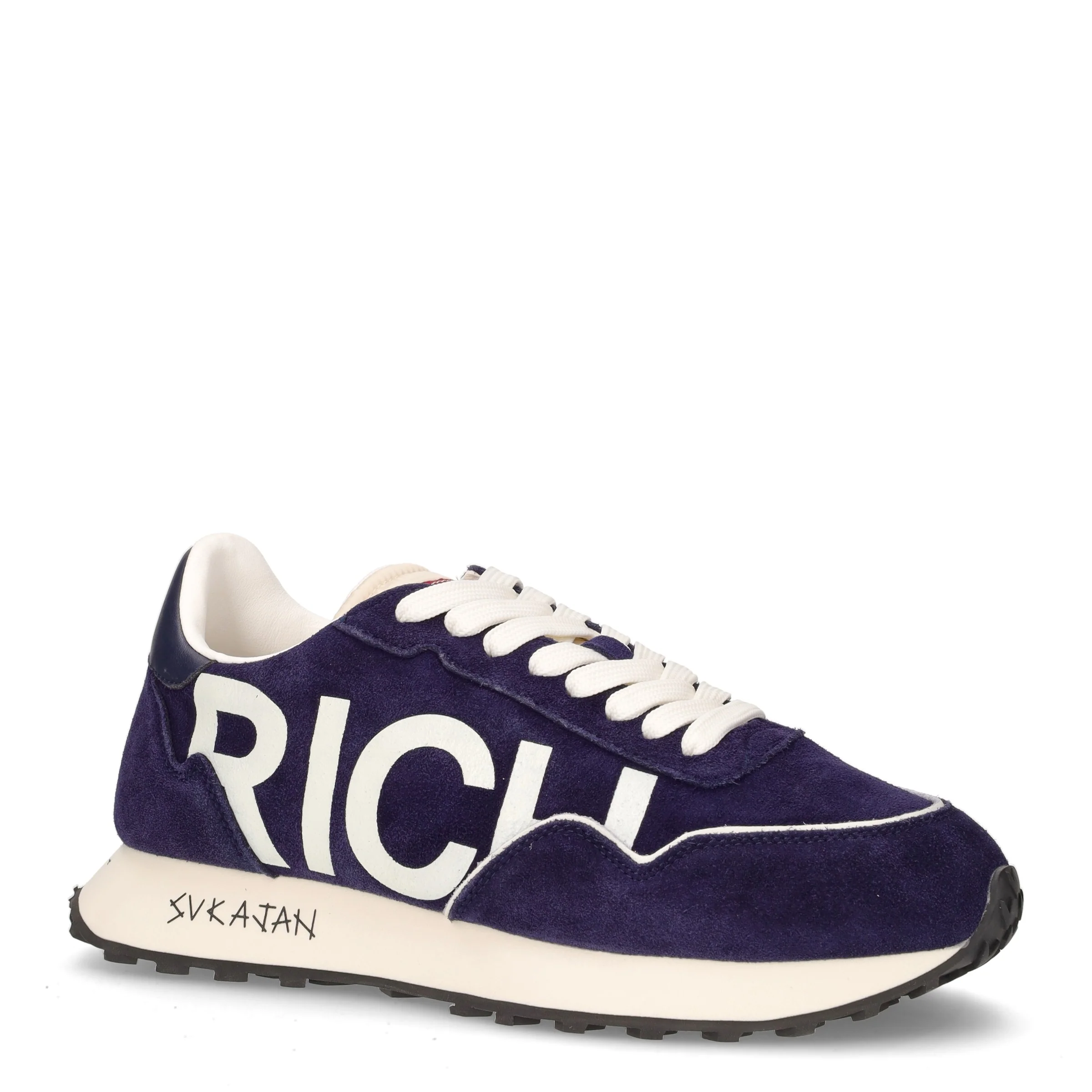 Sneaker in pelle navy bianco - Image 2
