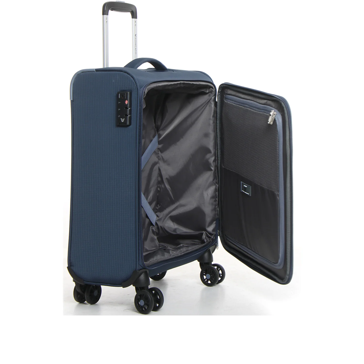 Lite soft spinner bagaglio a mano morbido - 55 cm blu navy - Image 3