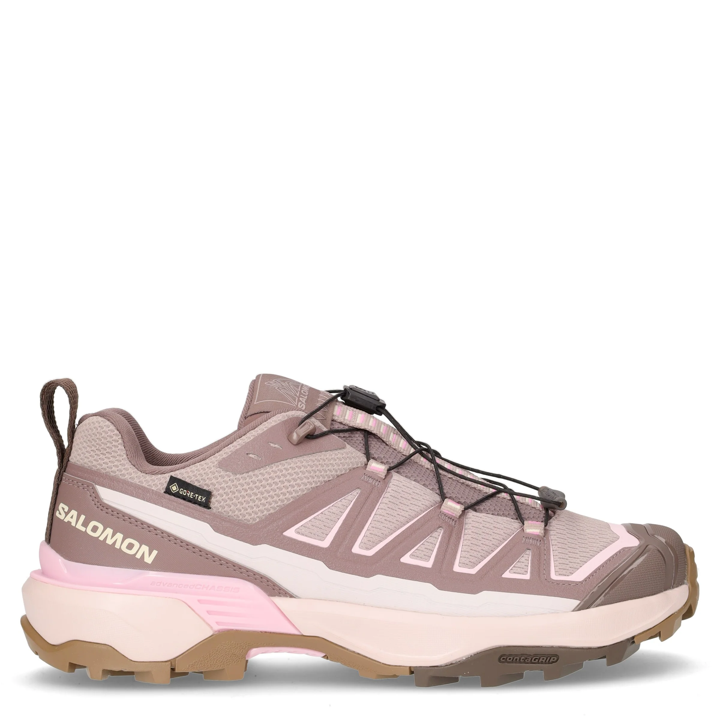 X ultra 360 Edge GTX scarpa da trekking in tessuto ed ecopelle rosa marrone