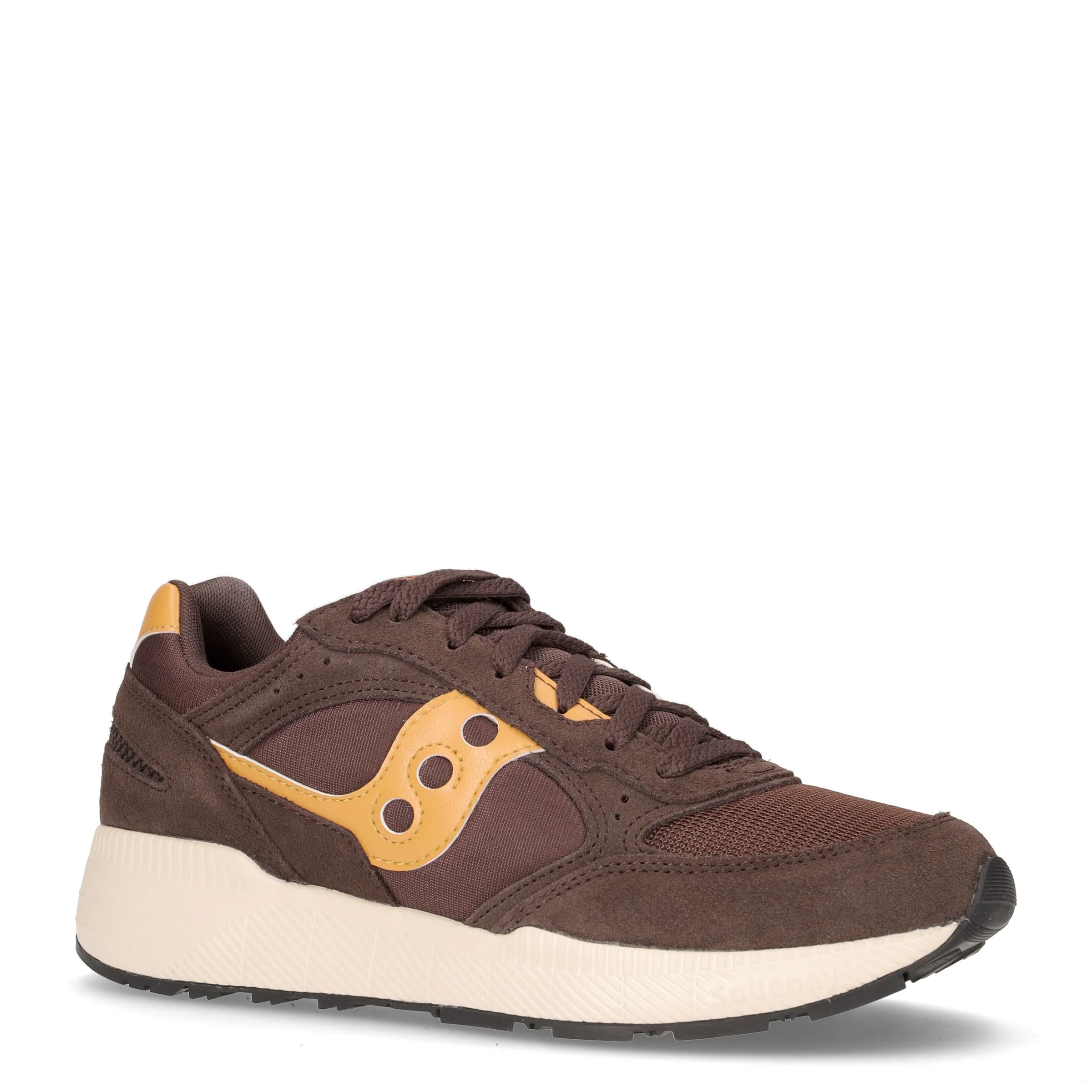 Eclipse sneaker in pelle e tessuto marrone - Image 2