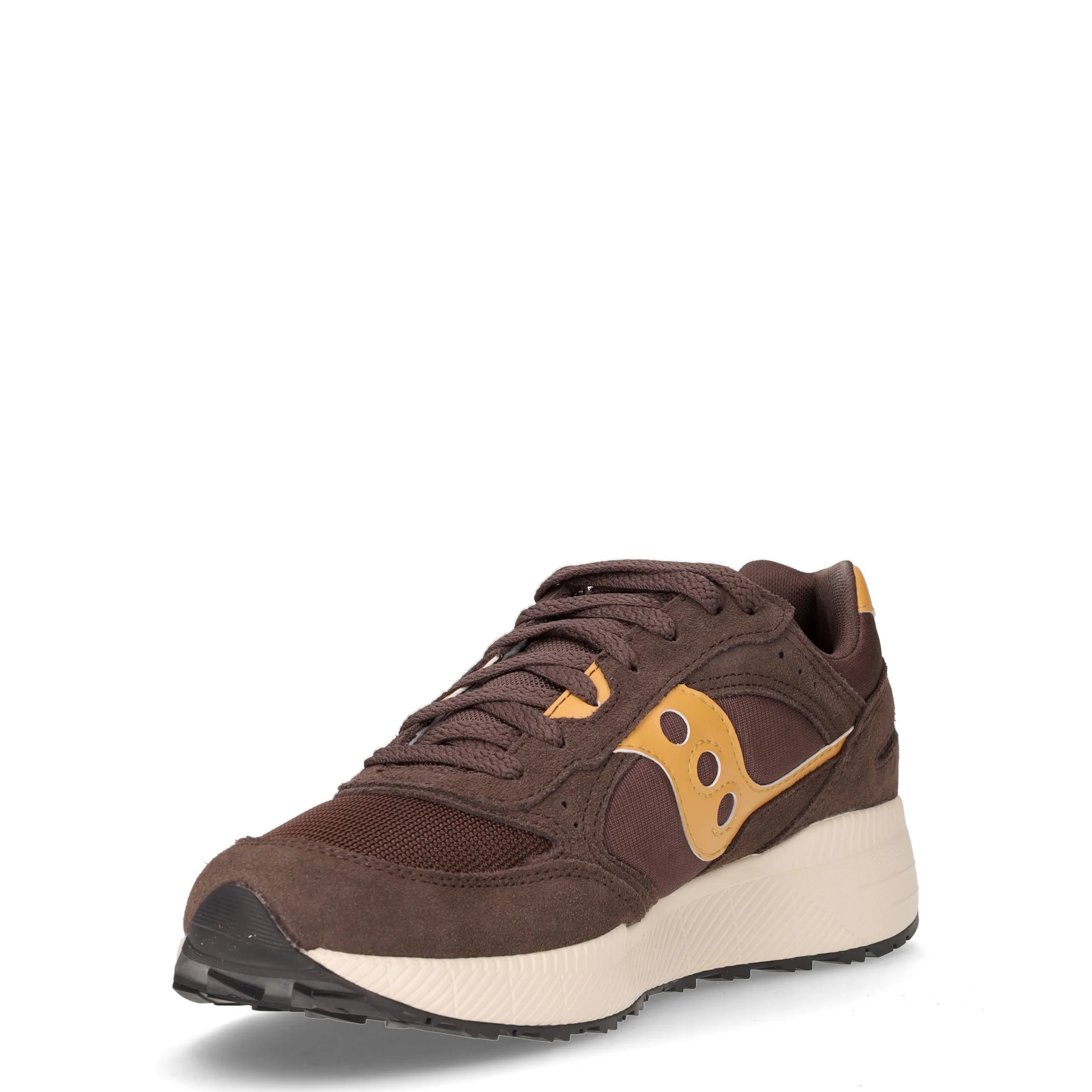 Eclipse sneaker in pelle e tessuto marrone - Image 3