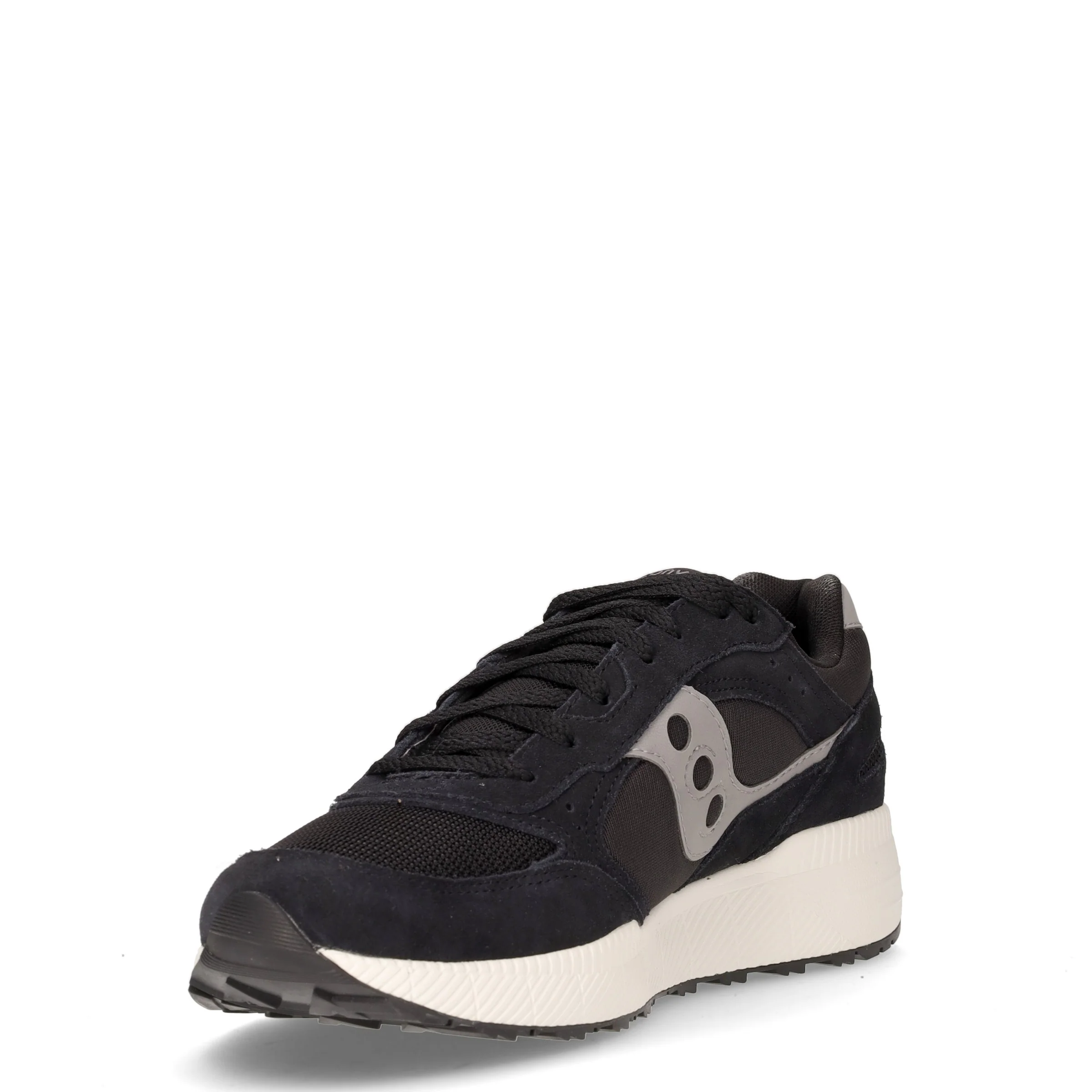 Eclipse sneaker in pelle e tessuto nero grigio - Image 3
