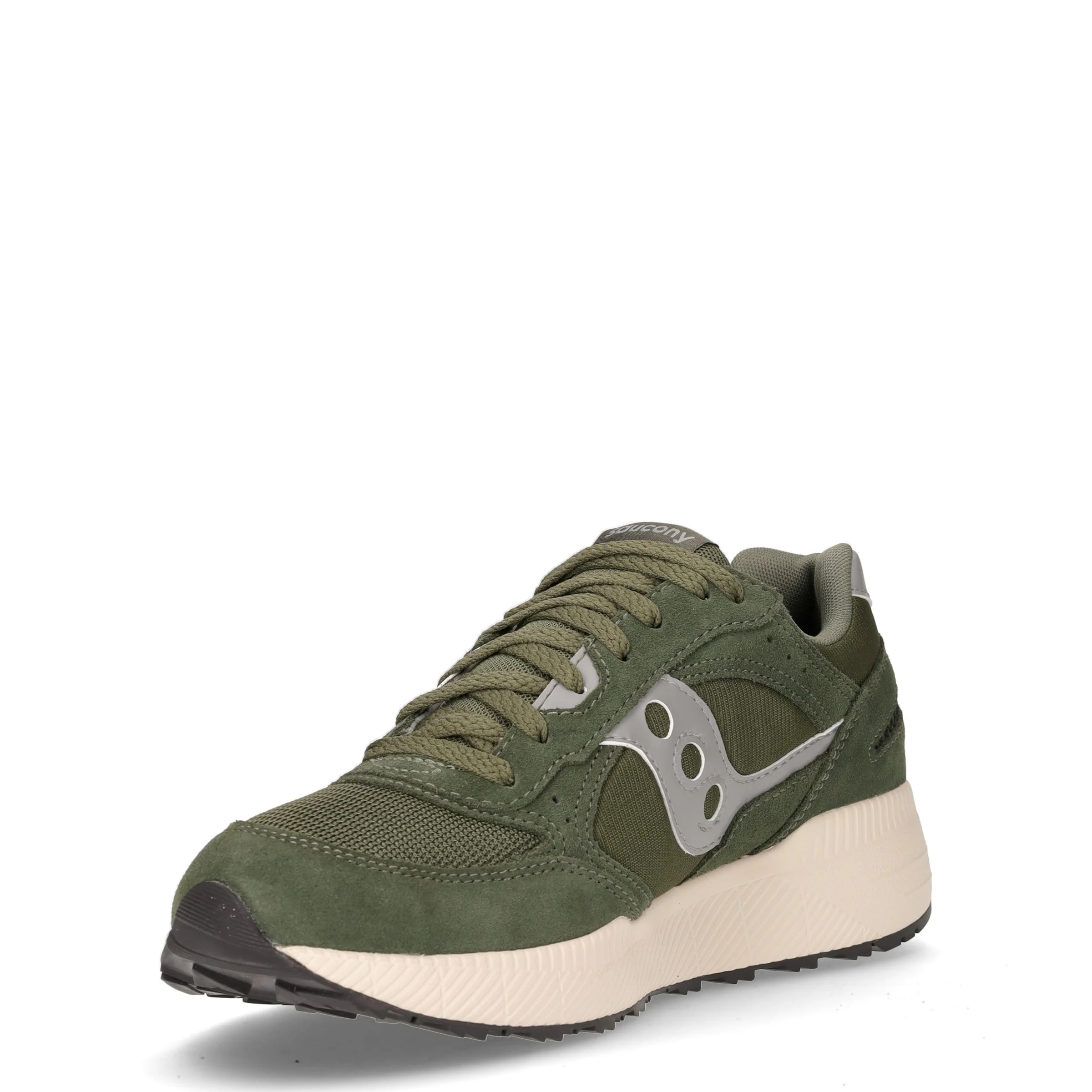 Elipse sneaker in pelle e tessuto verde grigio - Image 3