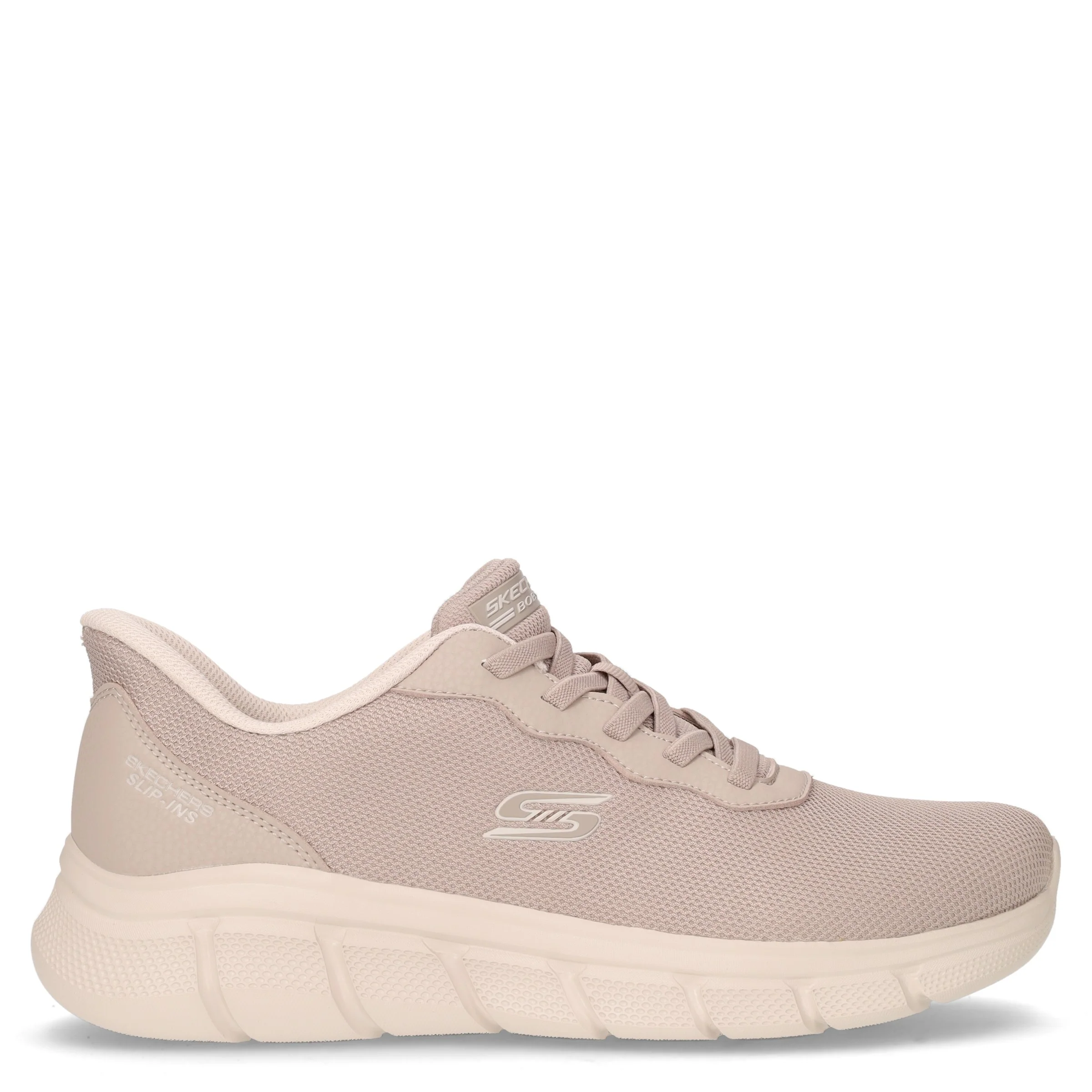 Bobs B Flex Flexy Lucy sneaker slip ins in tessuto taupe