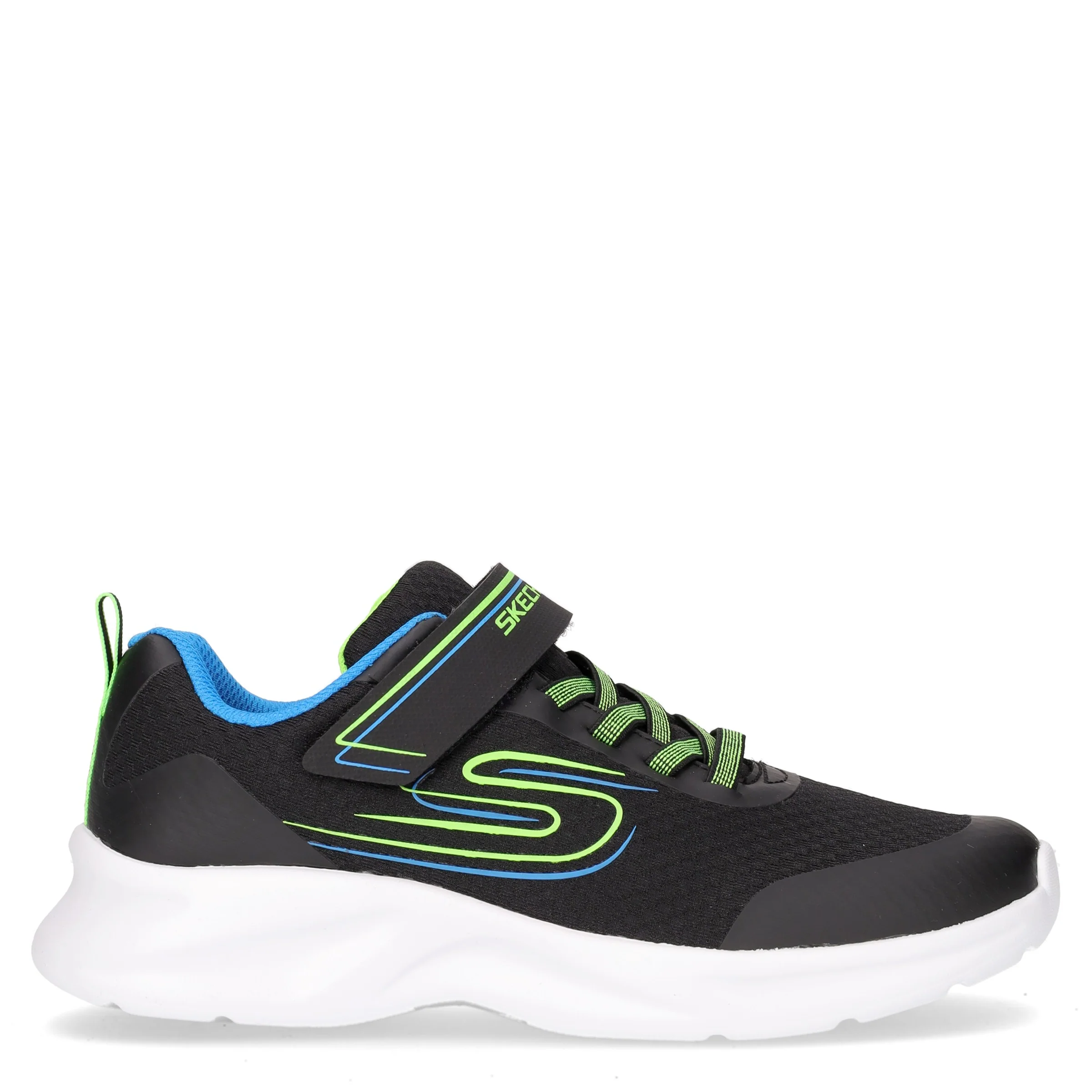 Dynamatic Swift Tread sneaker bambino in tessuto nero blu lime