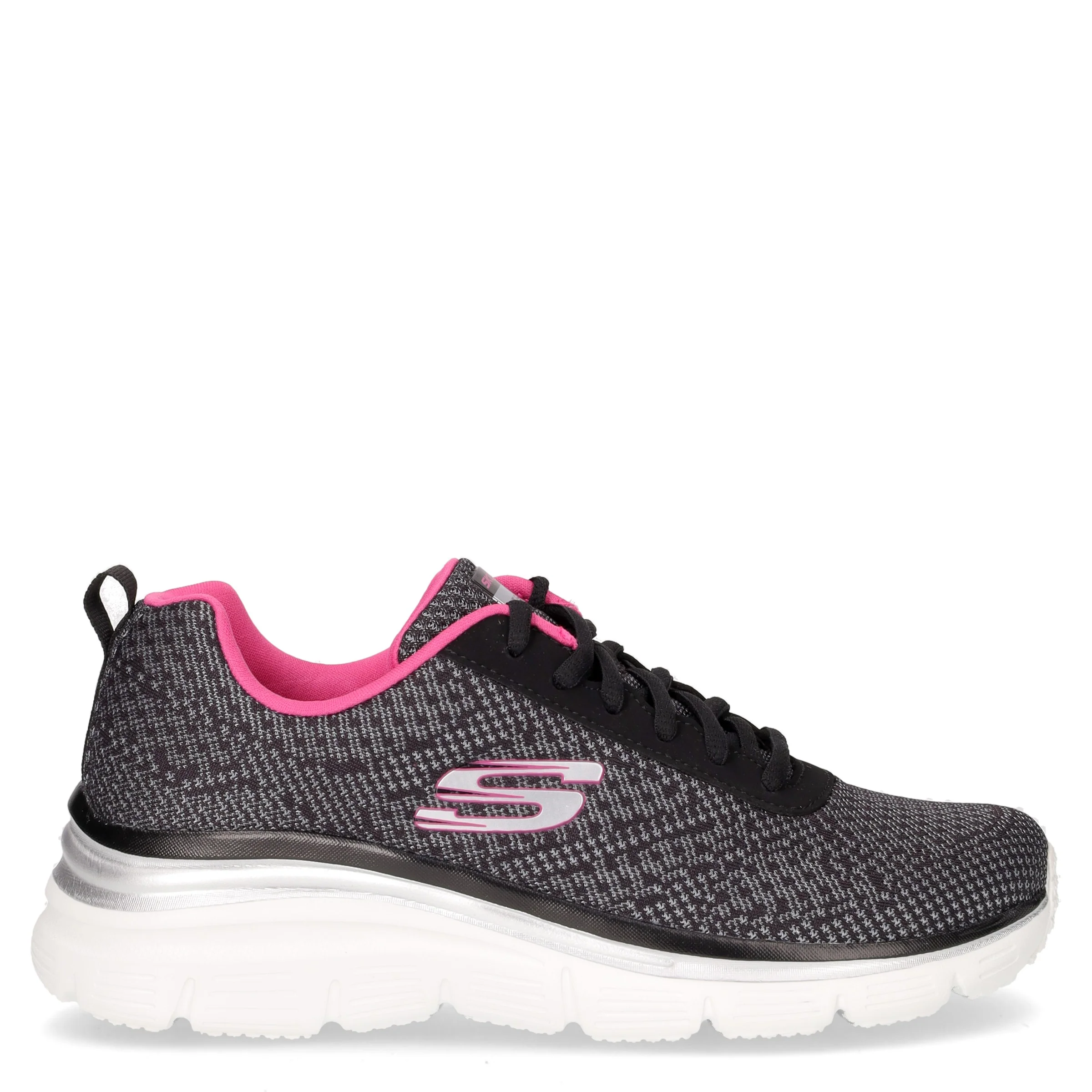 Fashion Fit Bold Boundaries sneaker in tessuto nero fuxia