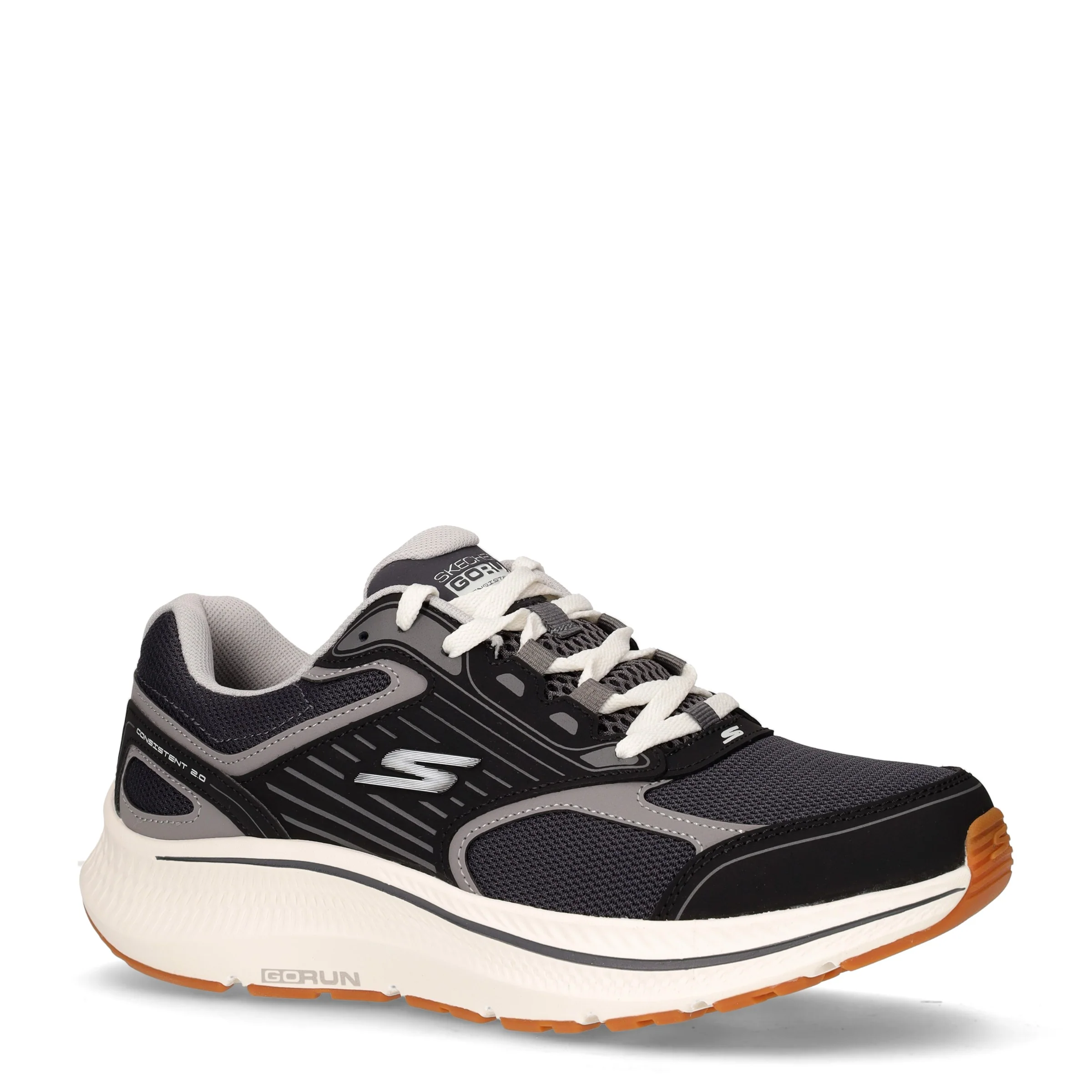 Go Run Consistent 2.0 scarpa da running in tessuto ed ecopelle nero bianco - Image 2