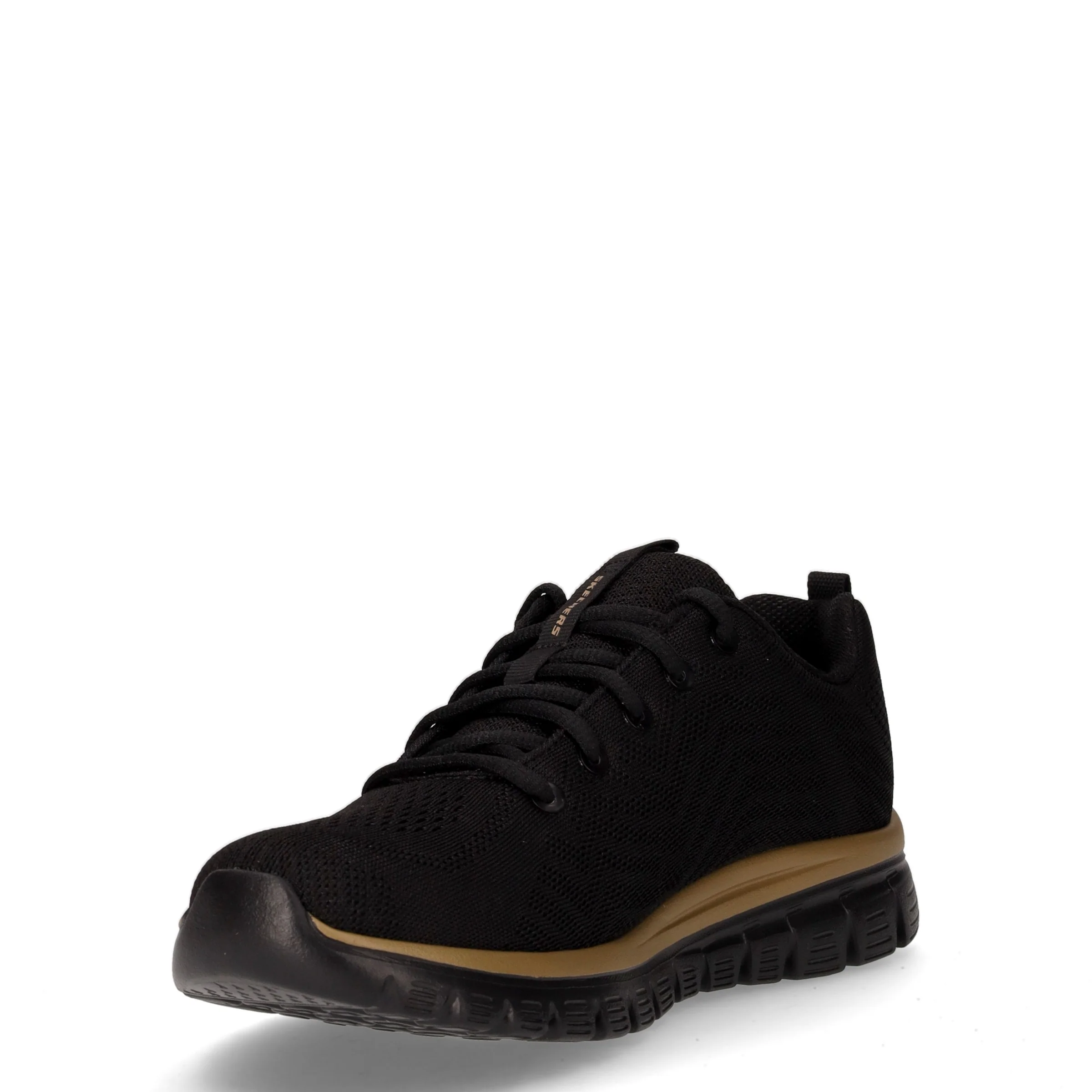 Graceful Get Connected sneaker in tessuto nero oro rosa - Image 3