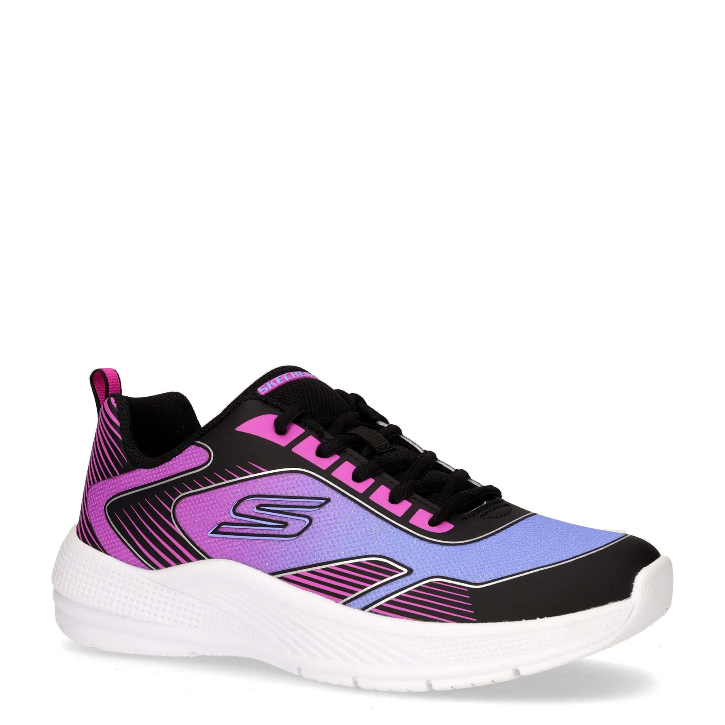 Microspec Advance Oasis Way sneaker in tessuto bambina nero rosa - Image 2
