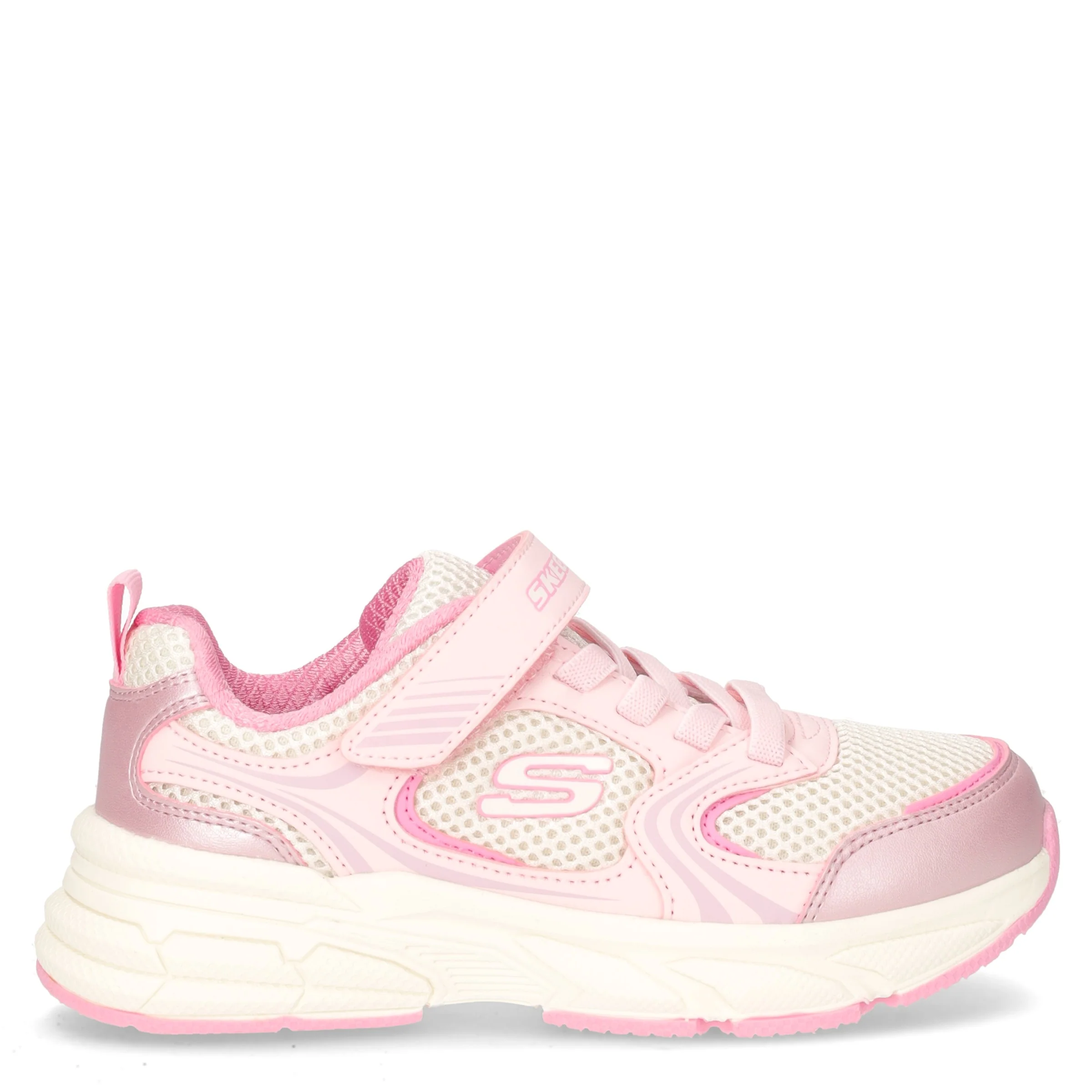 Retro Graph sneaker in tessuto ed ecopelle bambina rosa bianco