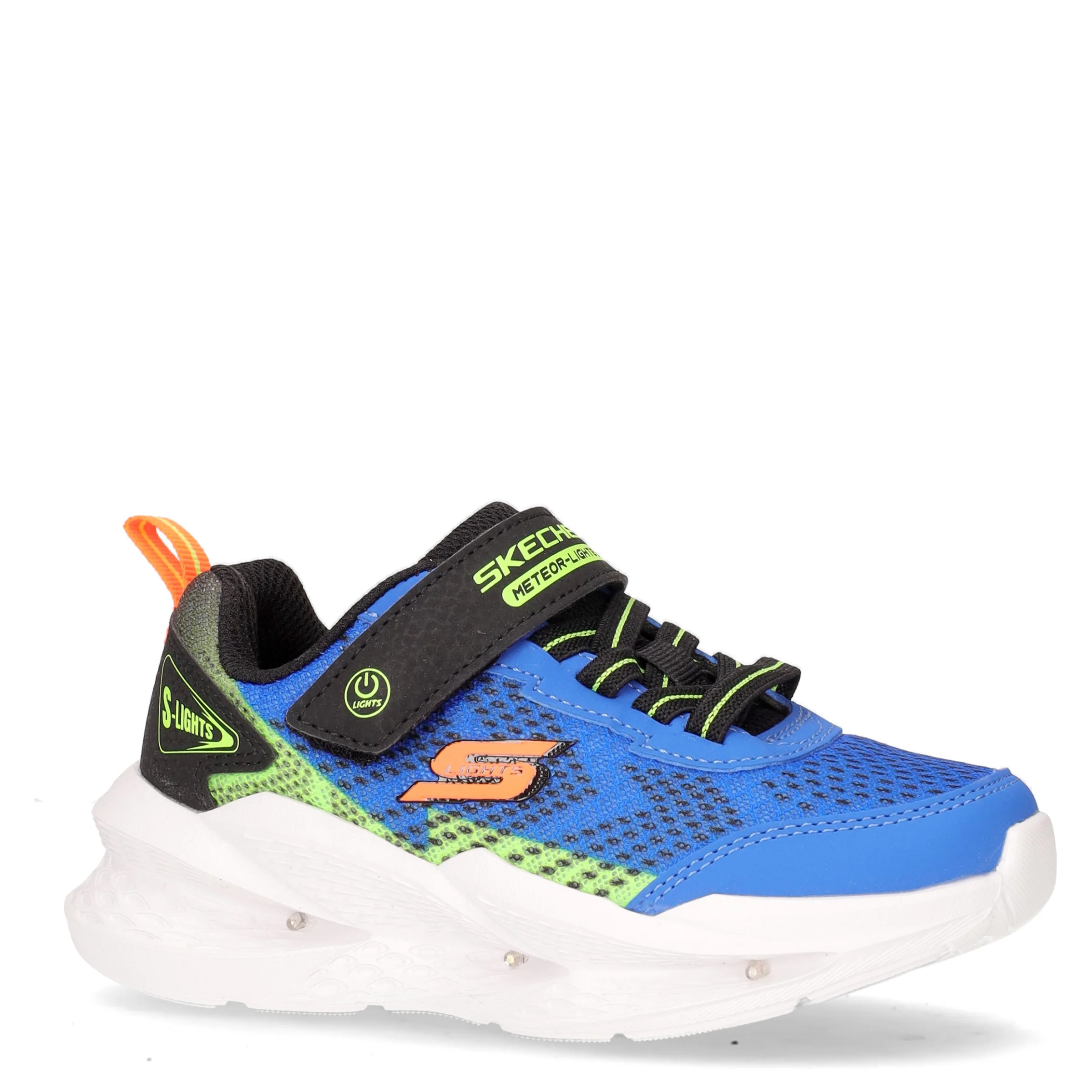 S Lights Meteor Lights 2.0 sneaker bambino in tessuto con luci blu nero - Image 2