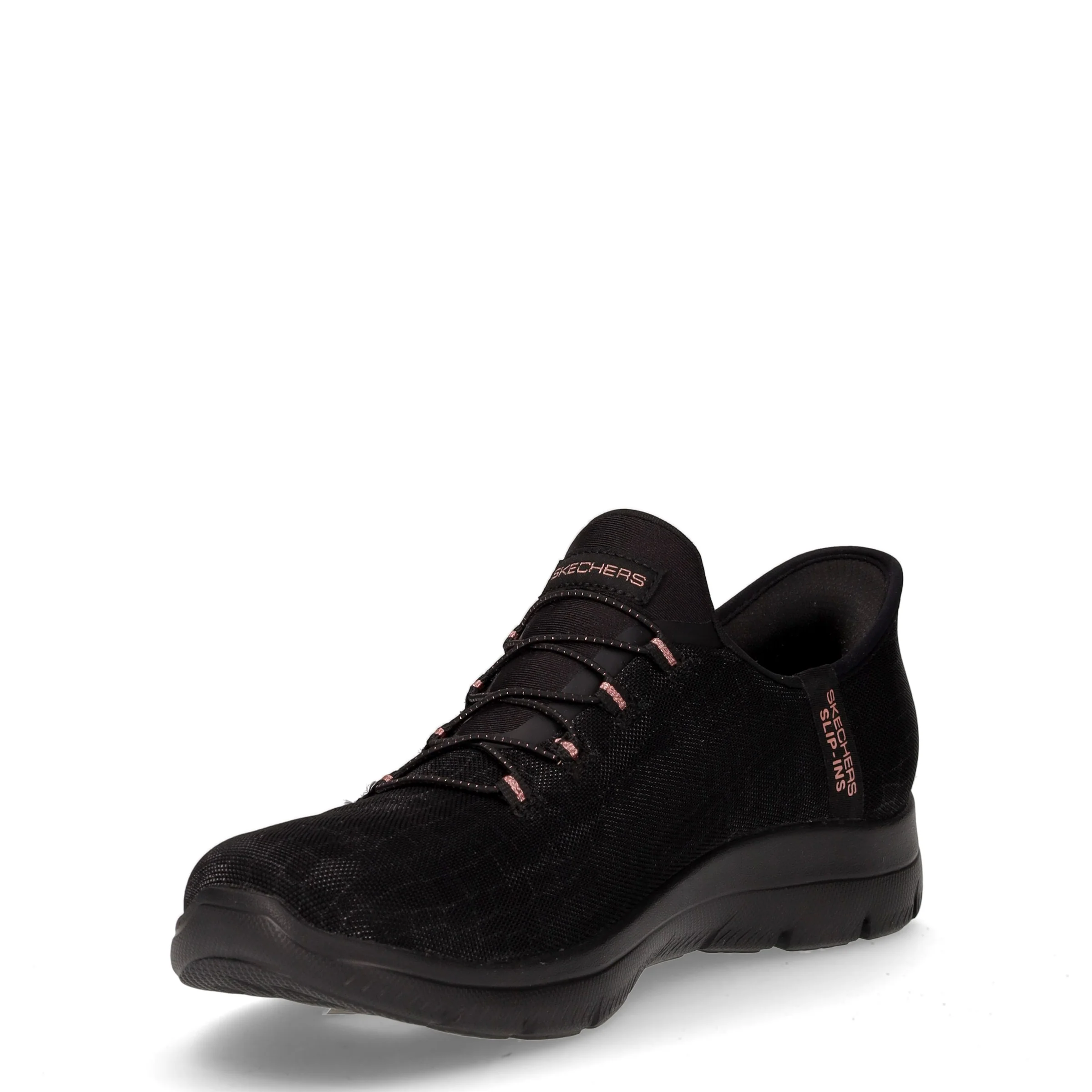 Summits classy night sneaker slip ins in tessuto nero oro - Image 3