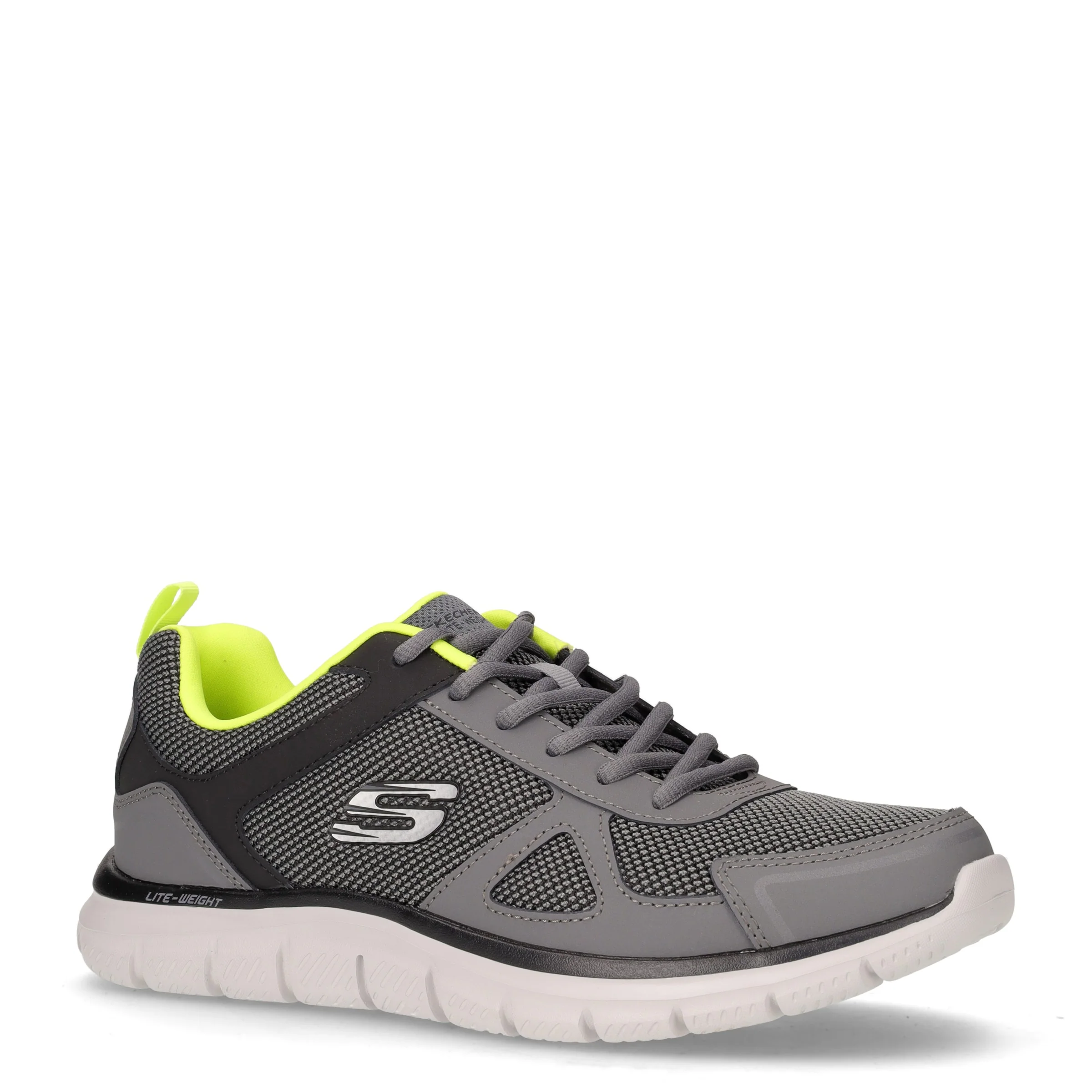 Track Bucolo sneaker in tessuto ed ecopelle grigio lime - Image 2
