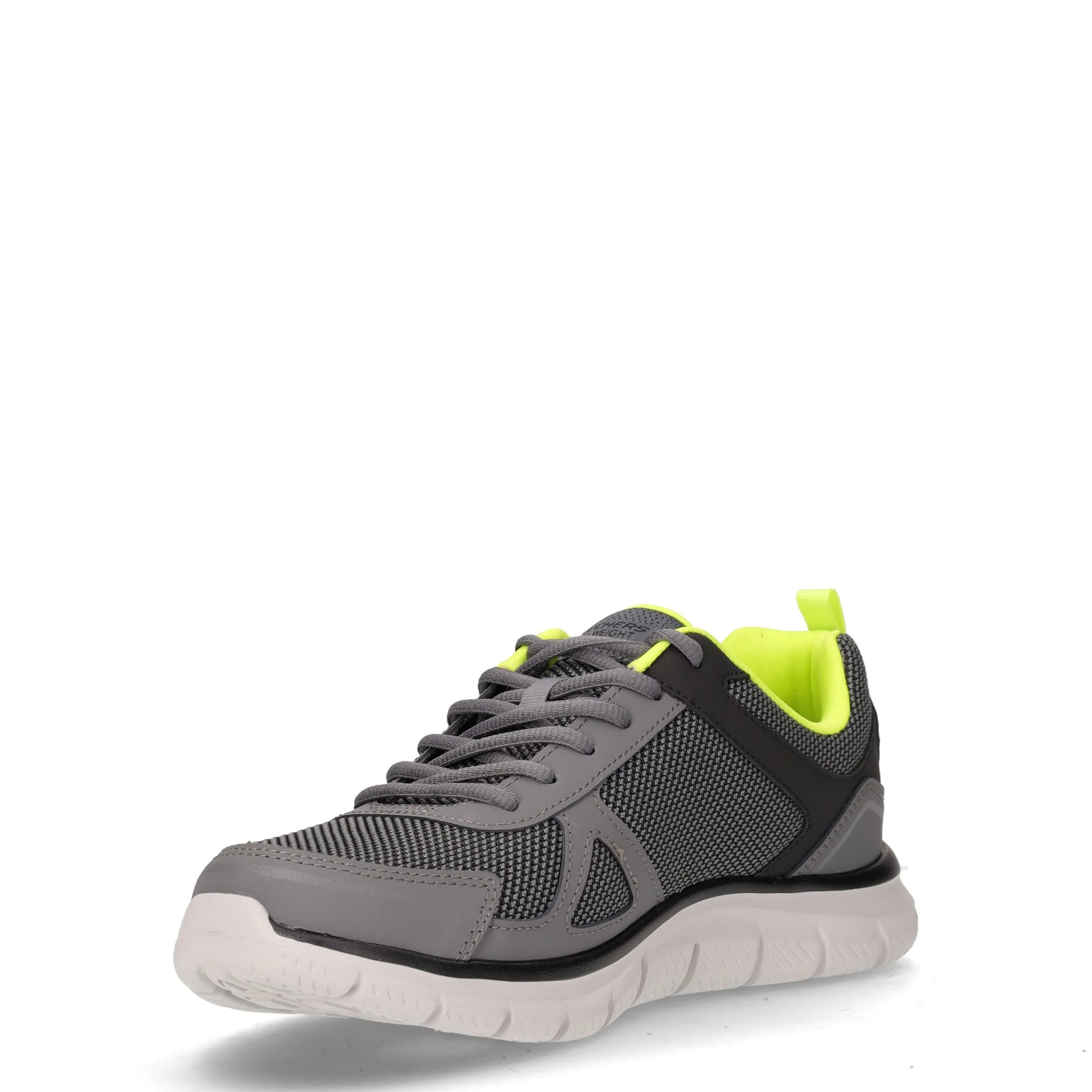 Track Bucolo sneaker in tessuto ed ecopelle grigio lime - Image 3