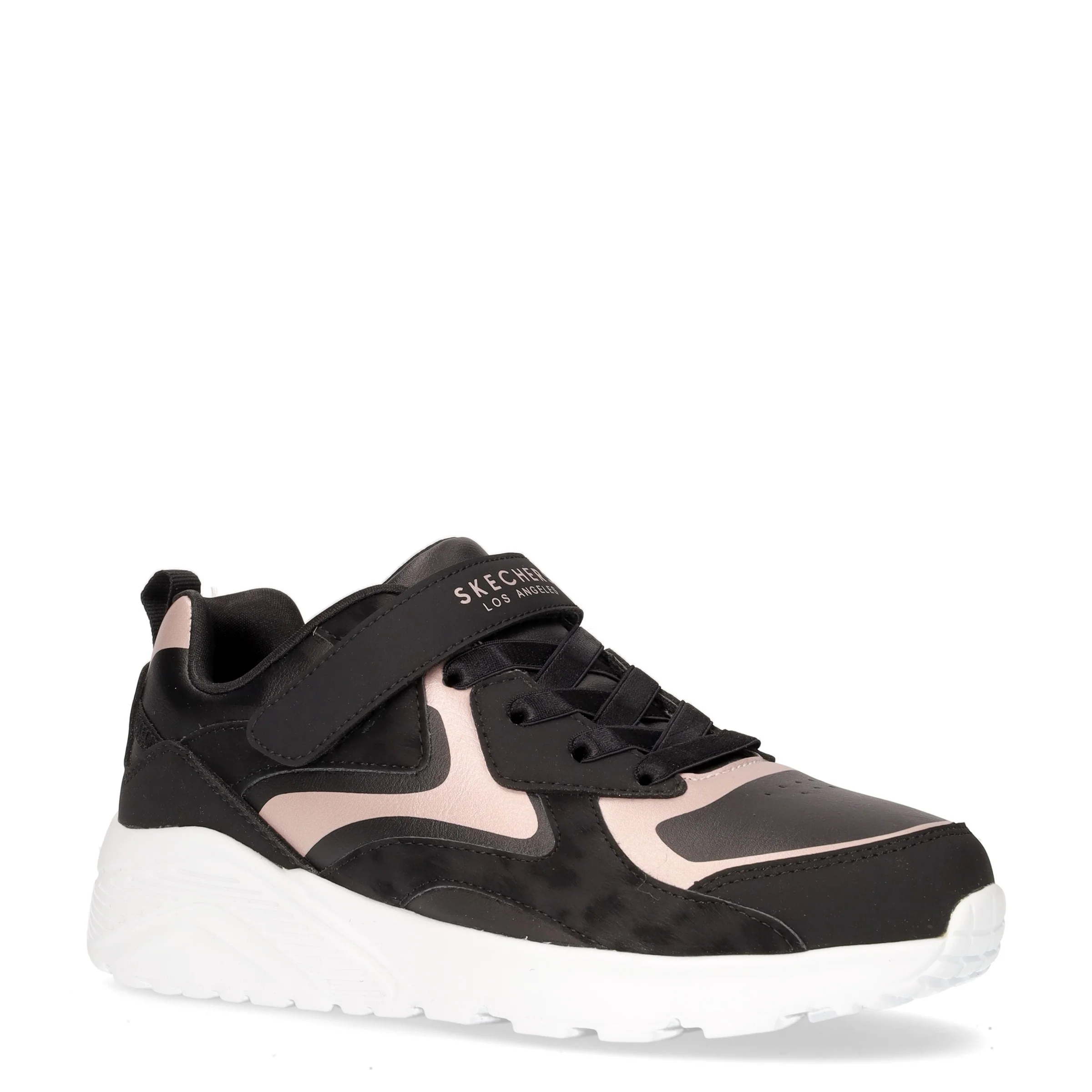 Uno Lite Metallic Burst sneaker bambina in ecopelle nero oro rosa - Image 2