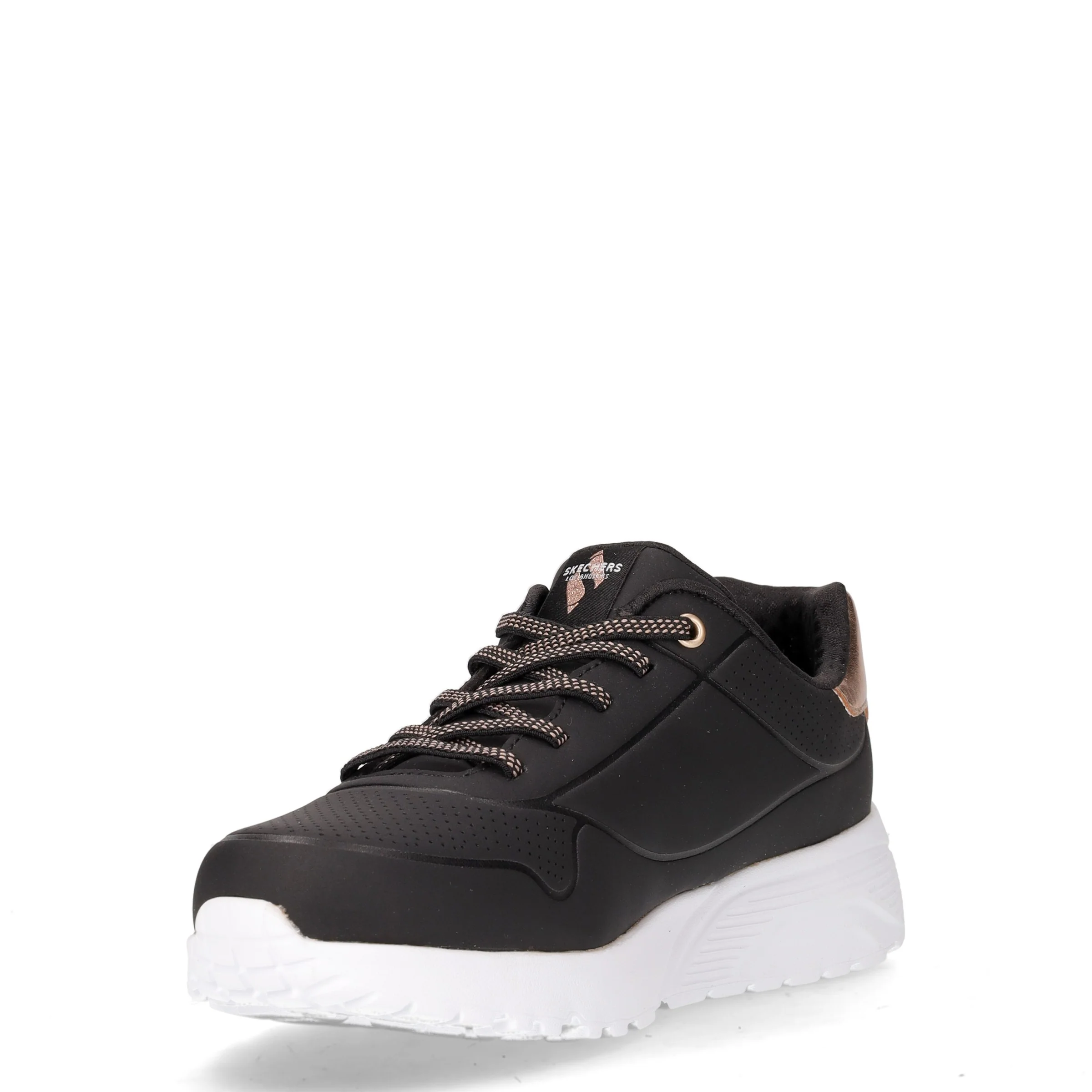Uno Lite Metallic Mode sneaker ragazza in ecopelle nero - Image 3