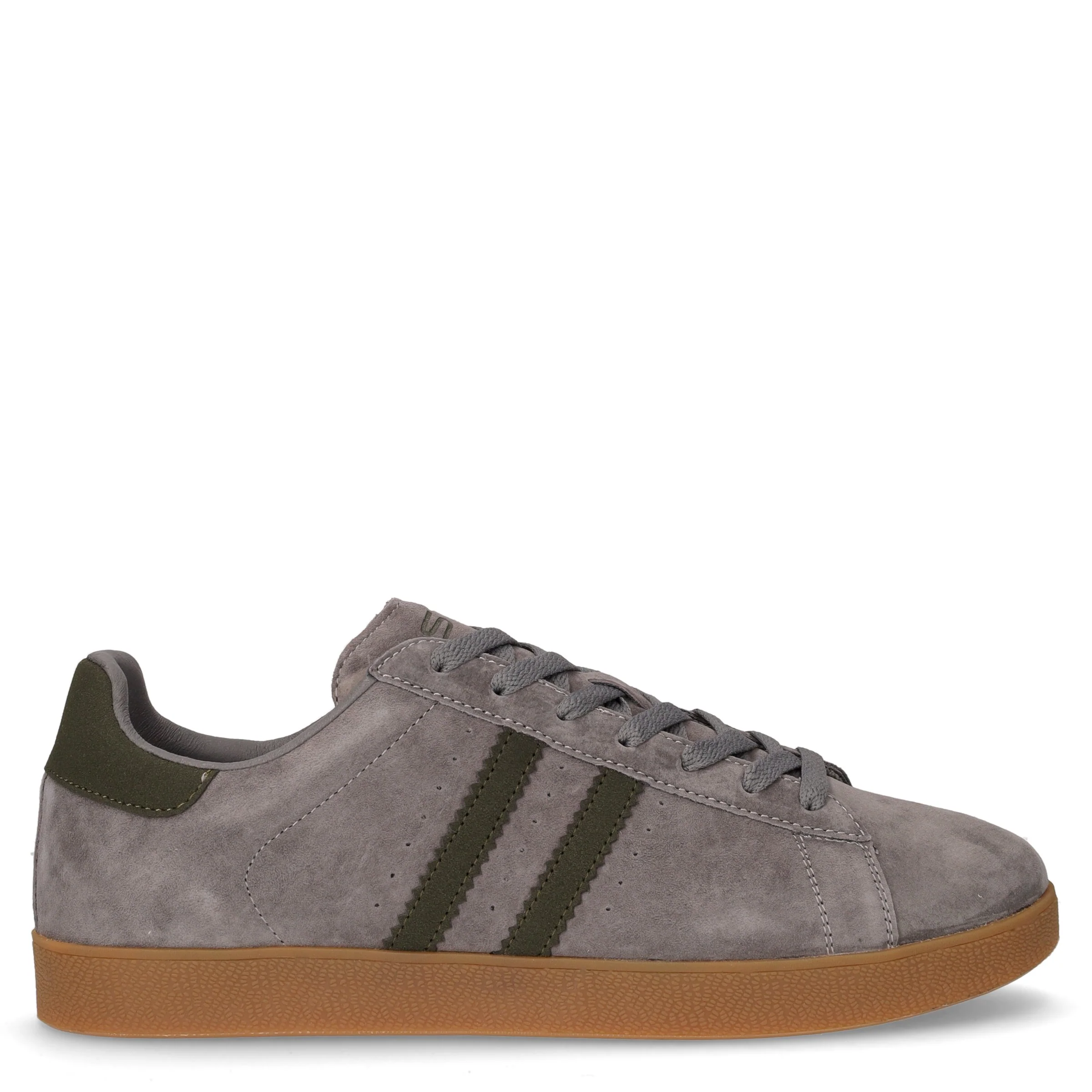 Sneaker in pelle grigio