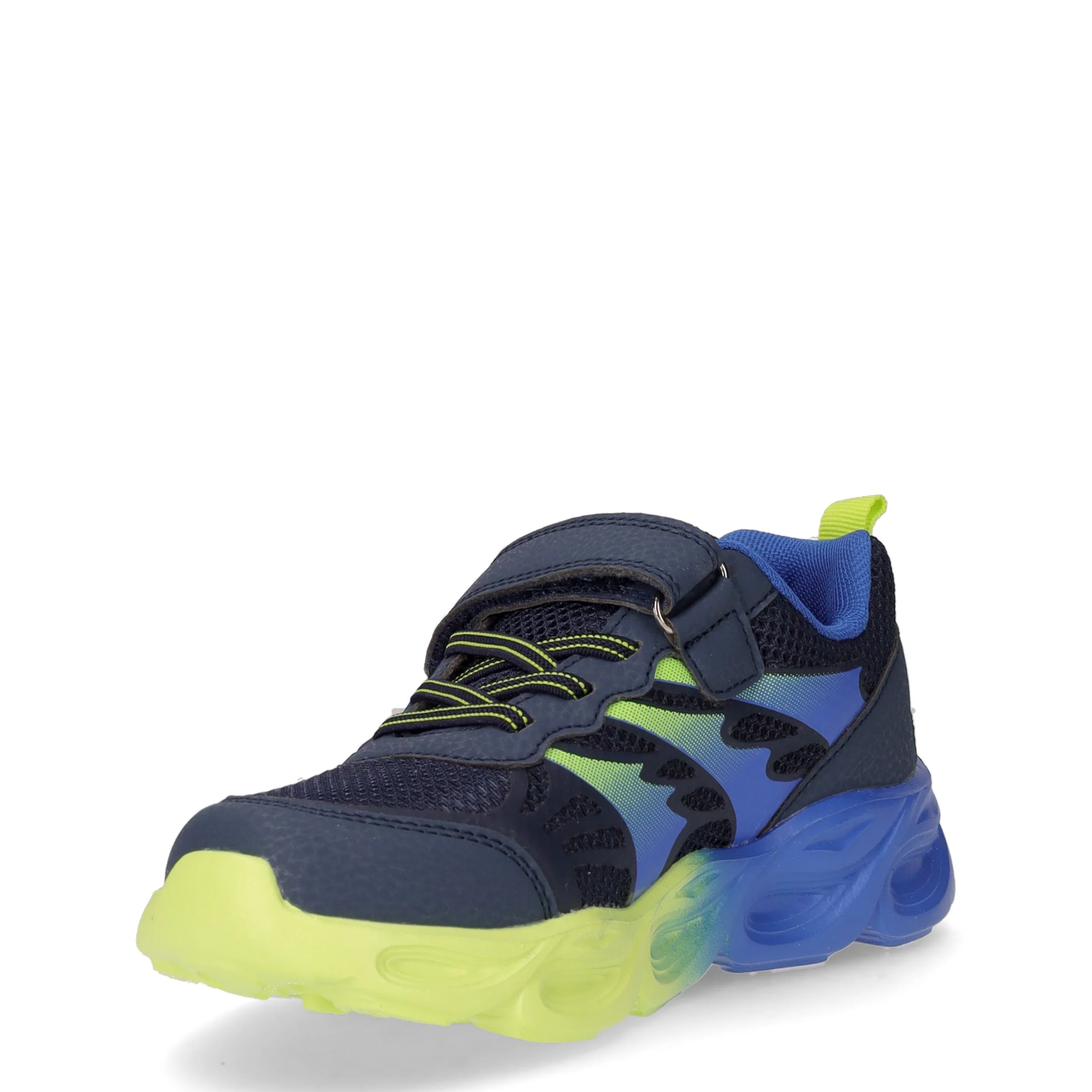 Sneaker in tessuto con luci bambino blu - Image 3