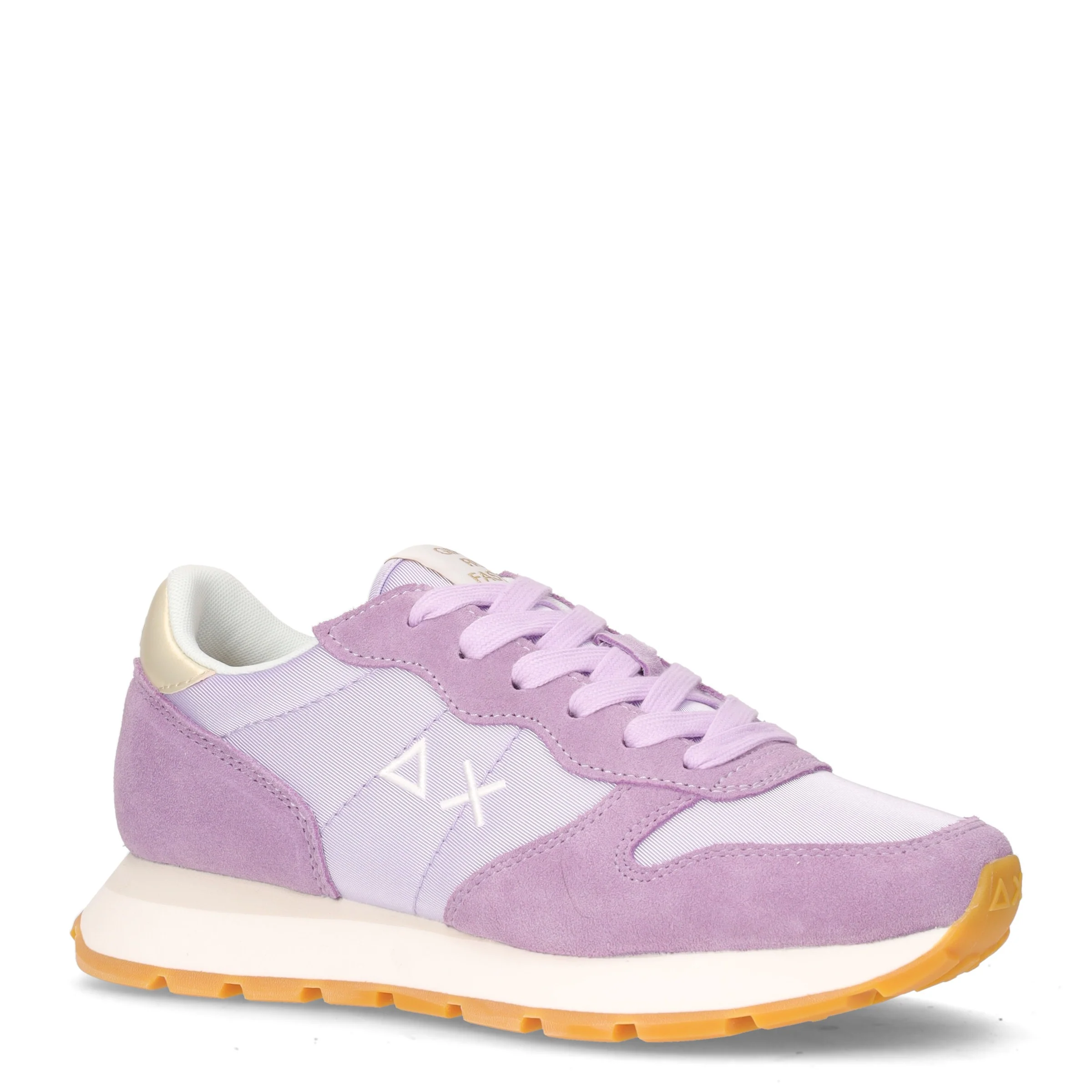Ally Gold Silver sneaker in pelle e tessuto lilla - Image 2