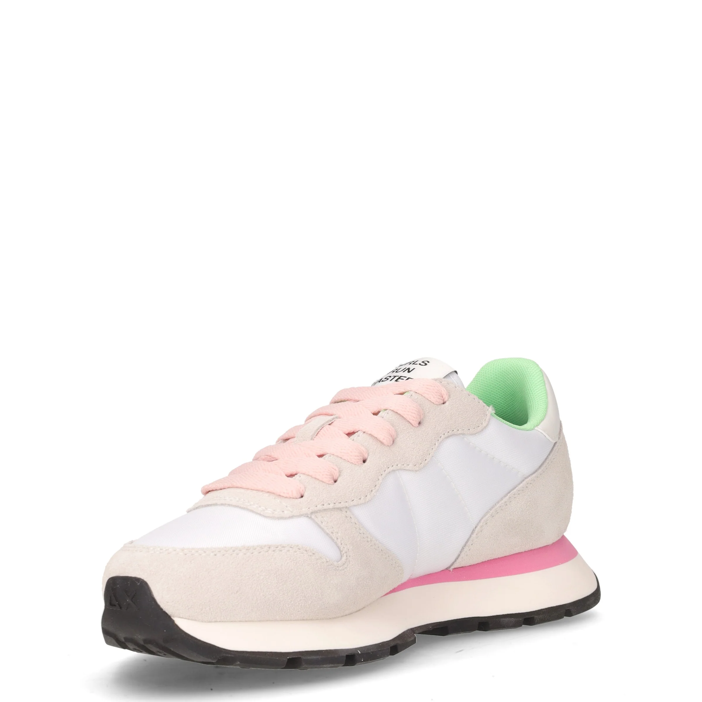 Ally Solid sneaker in pelle e tessuto bianco - Image 3