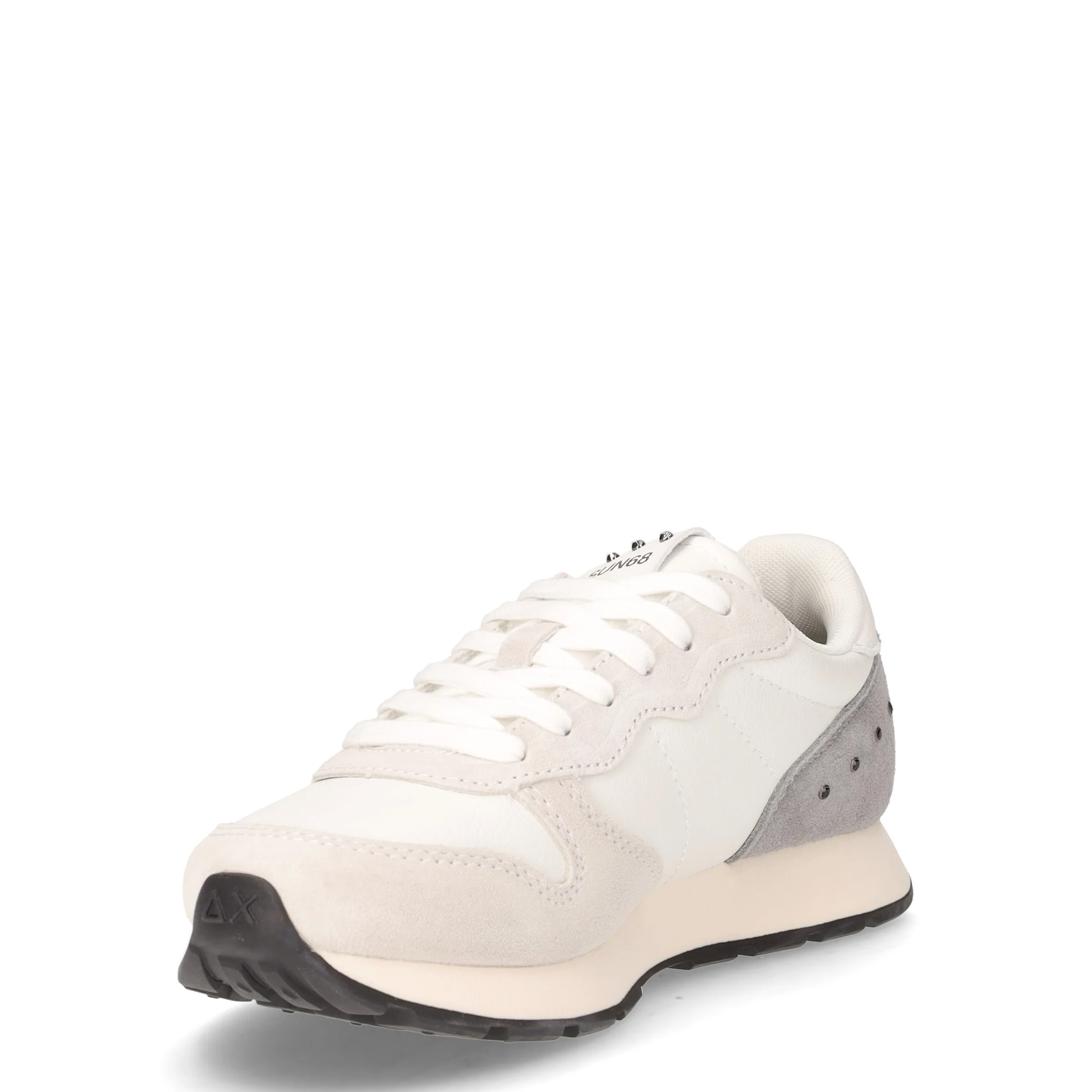 Ally studs sneaker da ragazza in ecopelle bianco panna - Image 3