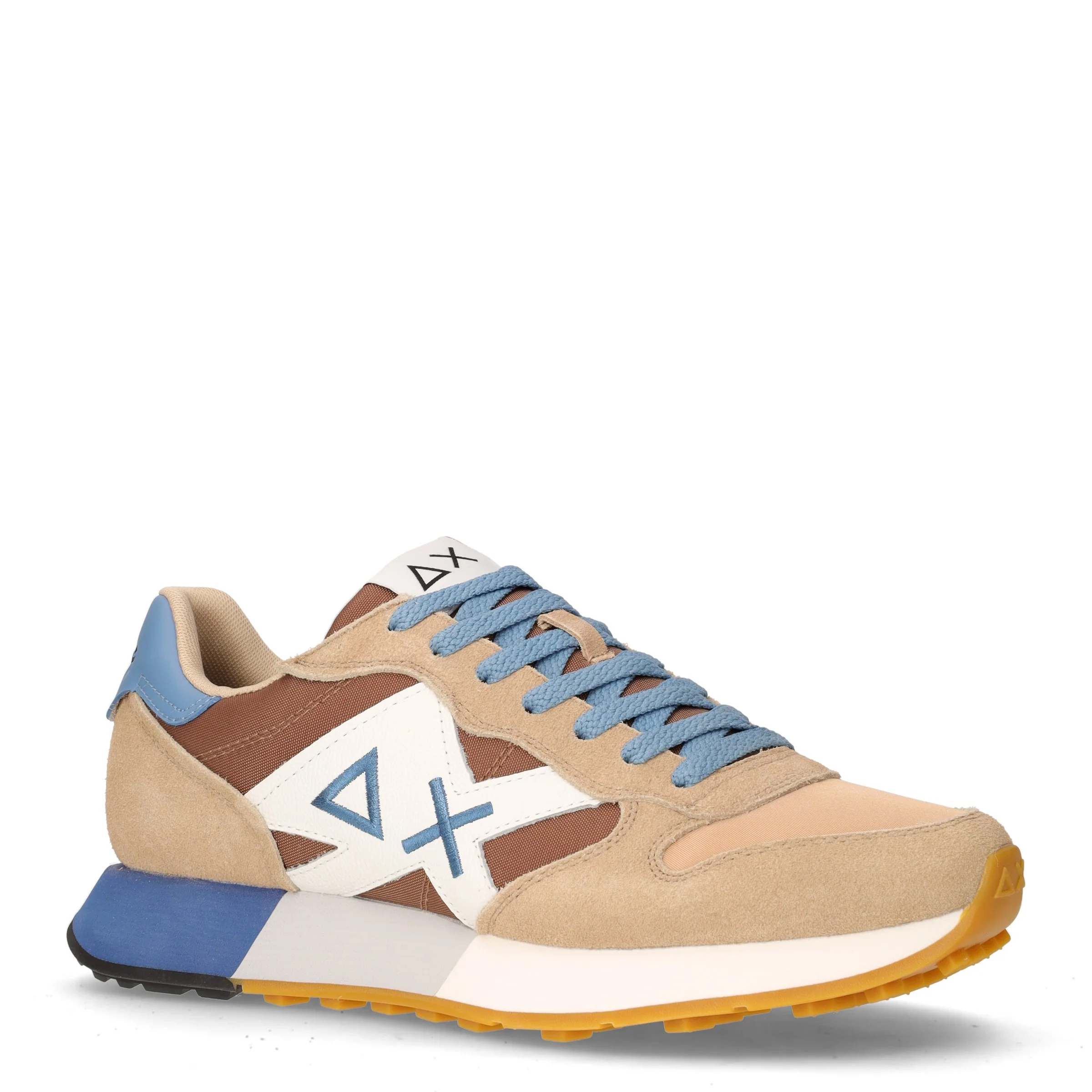Jaki 2.0 Bicolor sneaker in pelle e tessuto beige volpe - Image 2