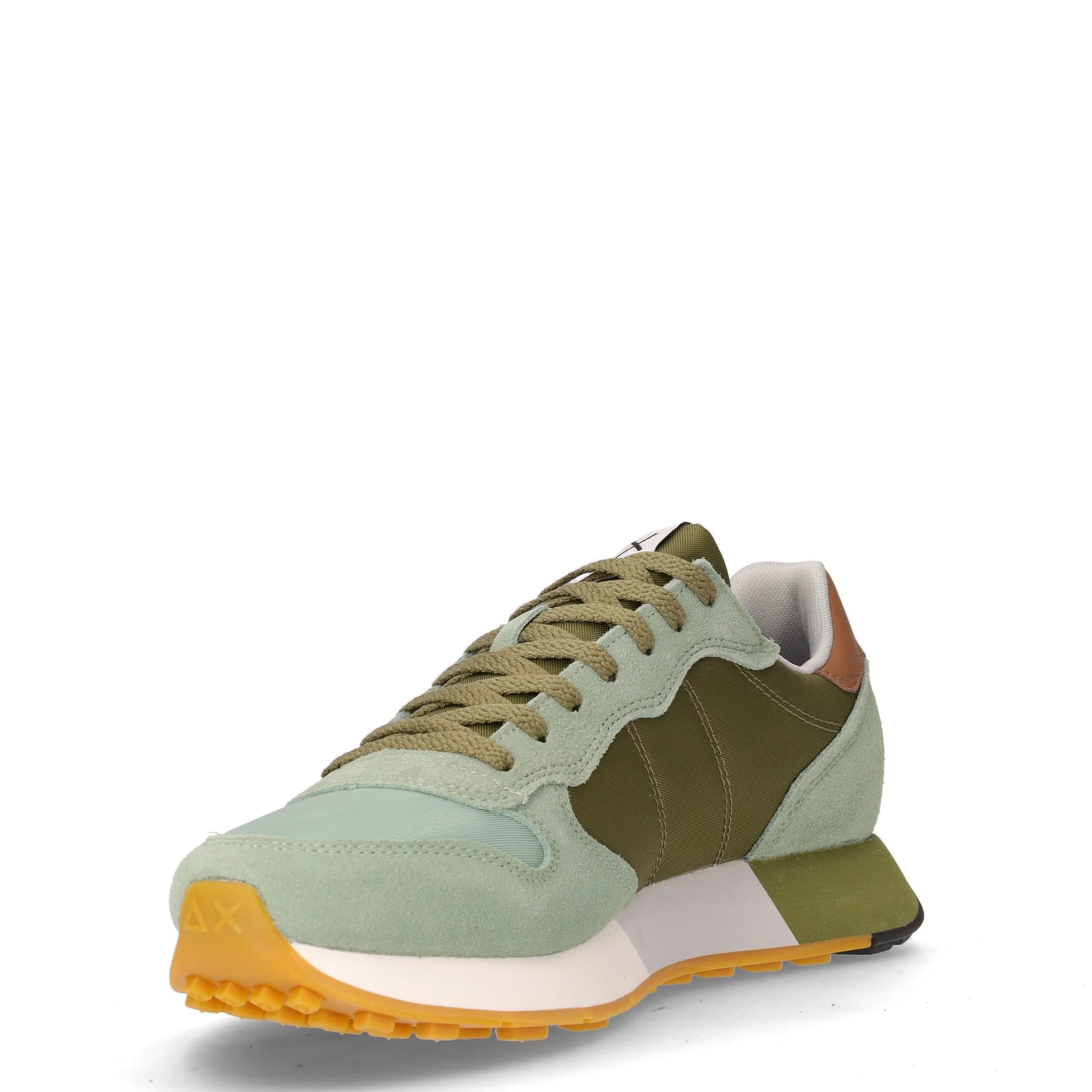 Jaki 2.0 Bicolor sneaker in pelle e tessuto verde - Image 3