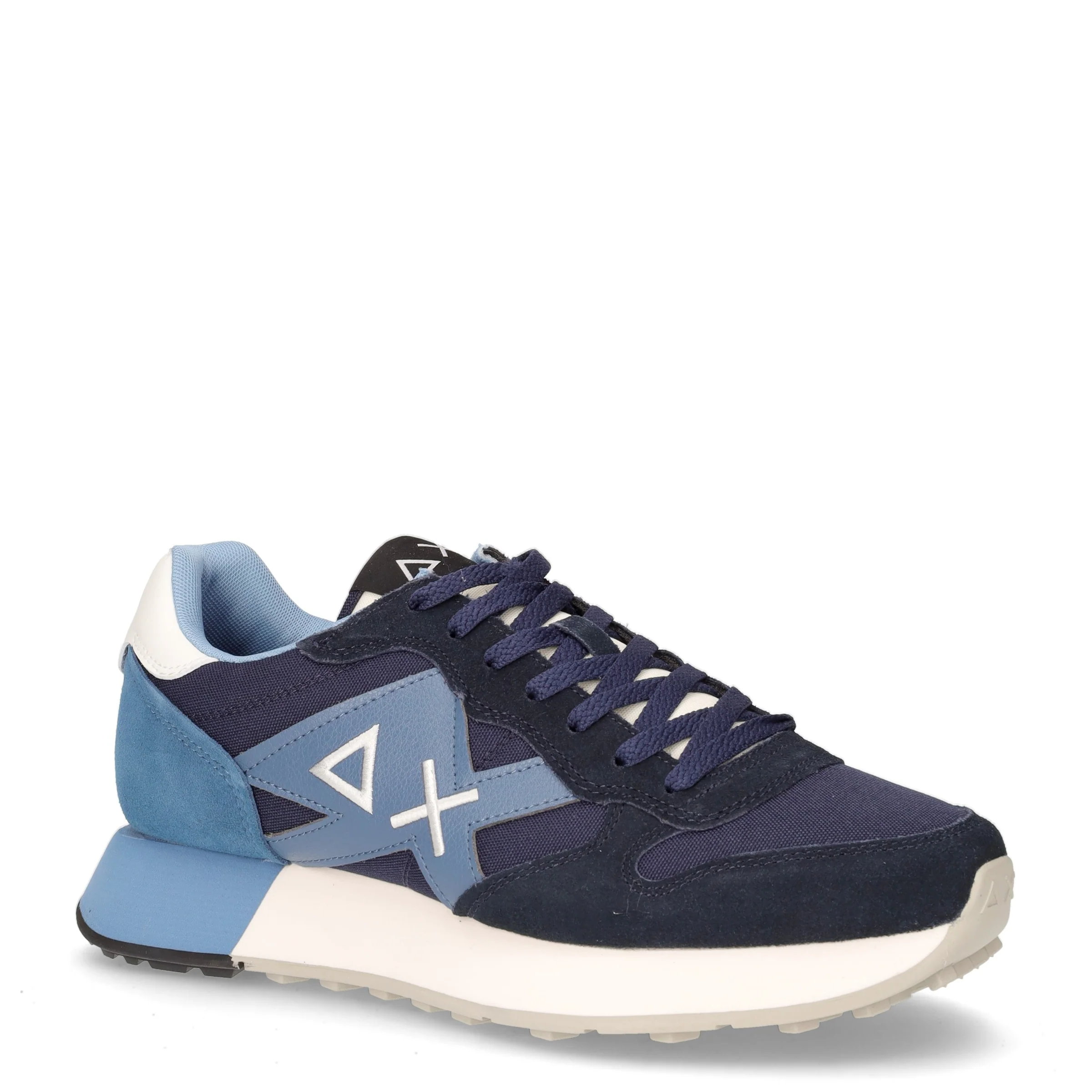 Jaki Solid sneaker in pelle e tessuto navy blu - Image 2