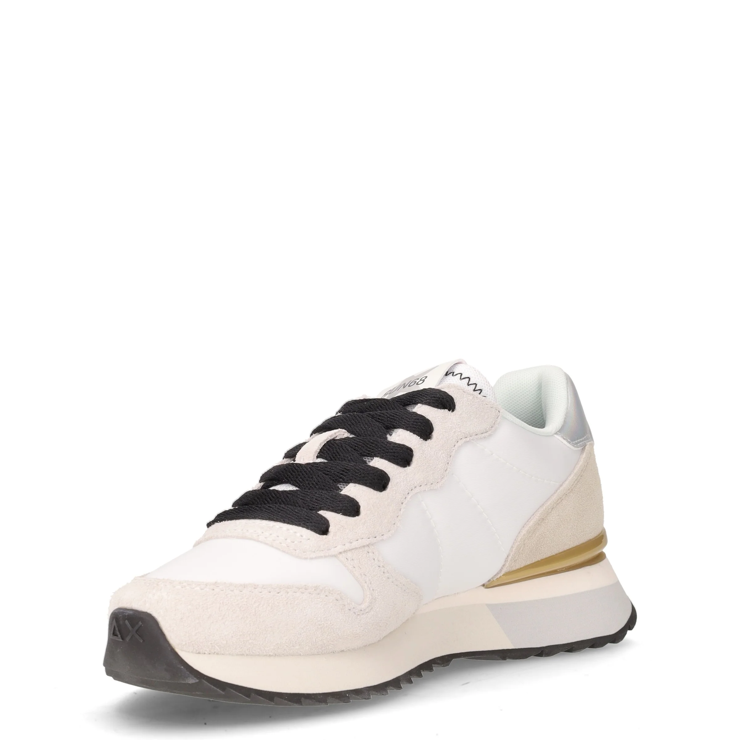 Starlight Glitter Logo sneaker in pelle e tessuto bianco grigio - Image 3