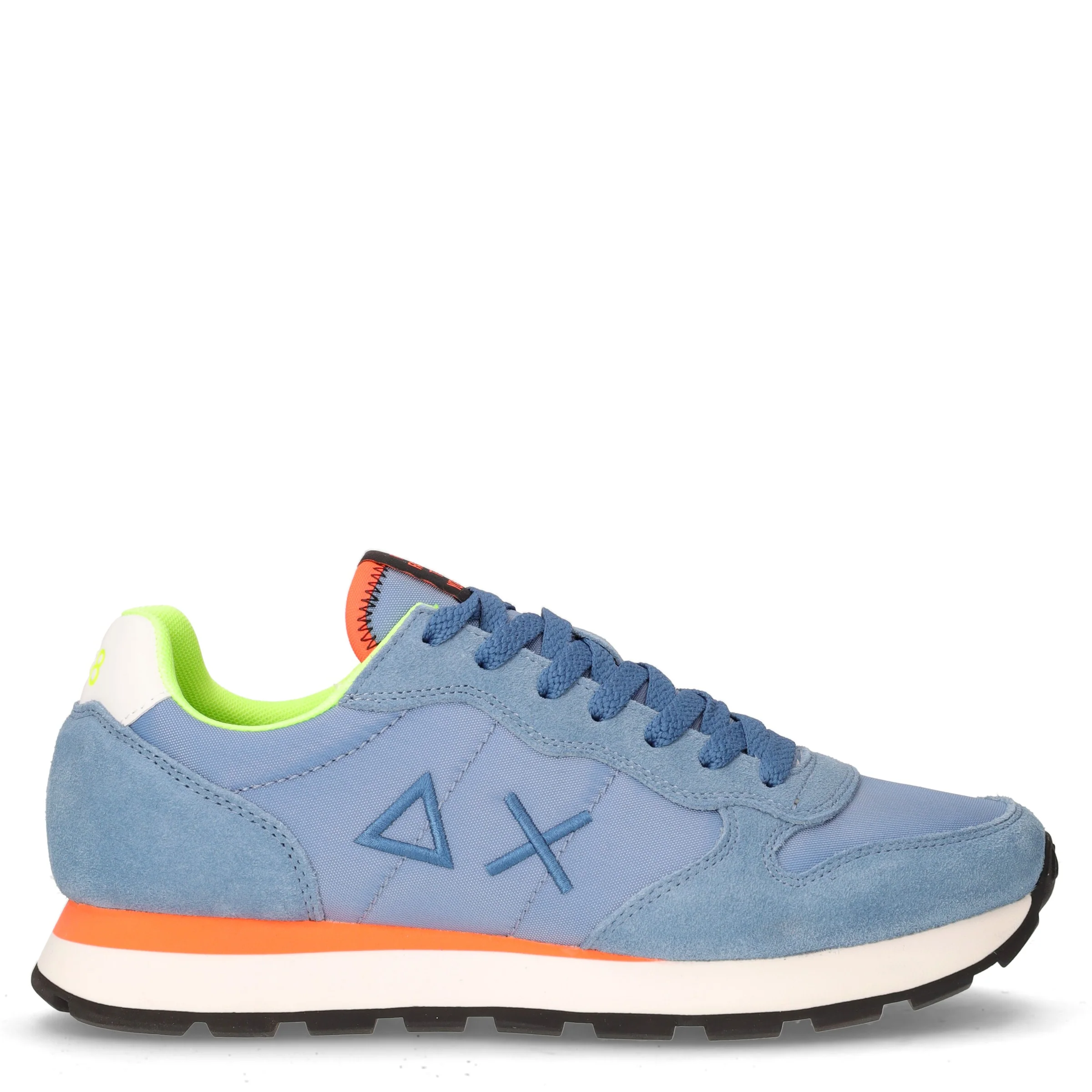 Tom Solid sneaker in pelle e tessuto avio