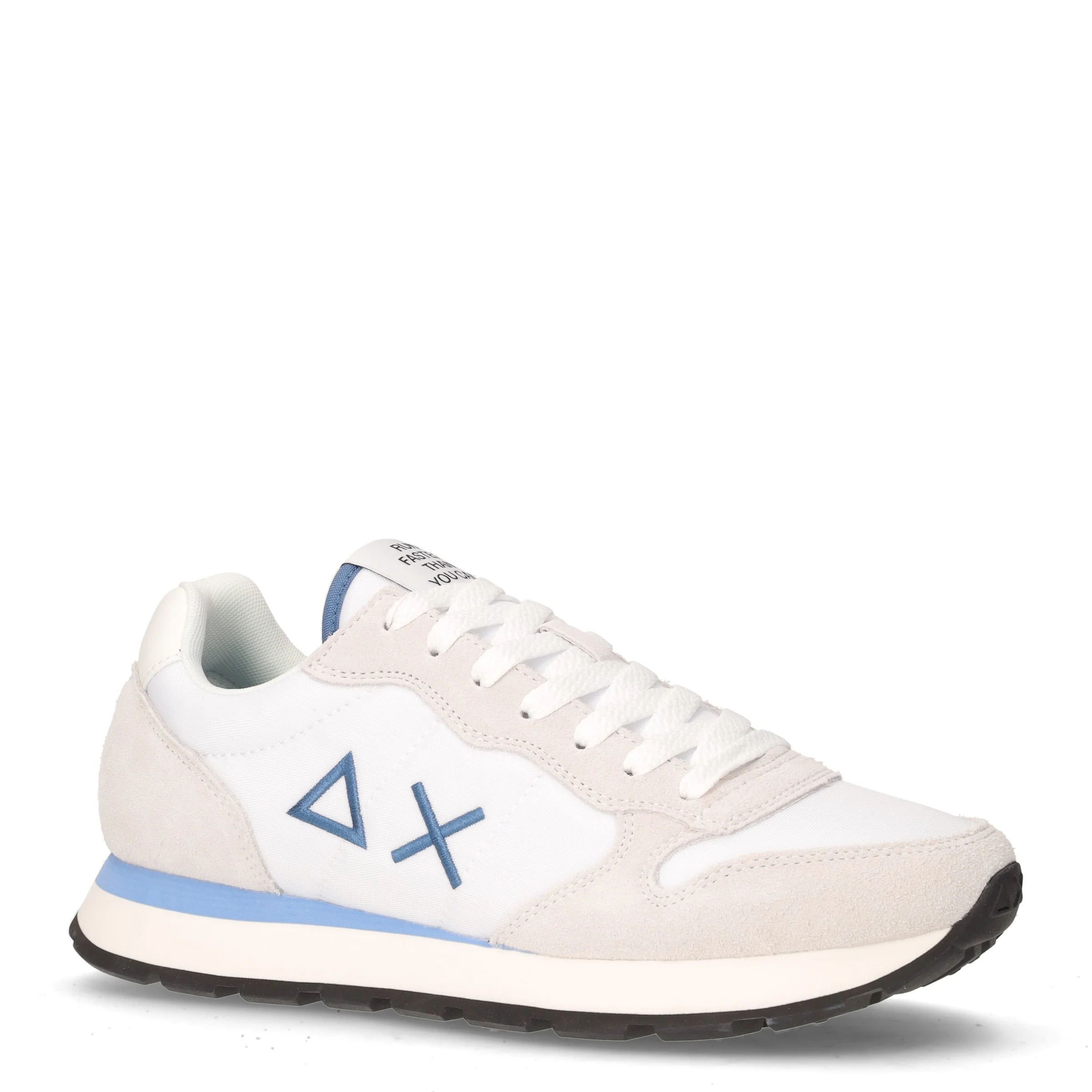 Tom Solid sneaker in pelle e tessuto bianco - Image 2