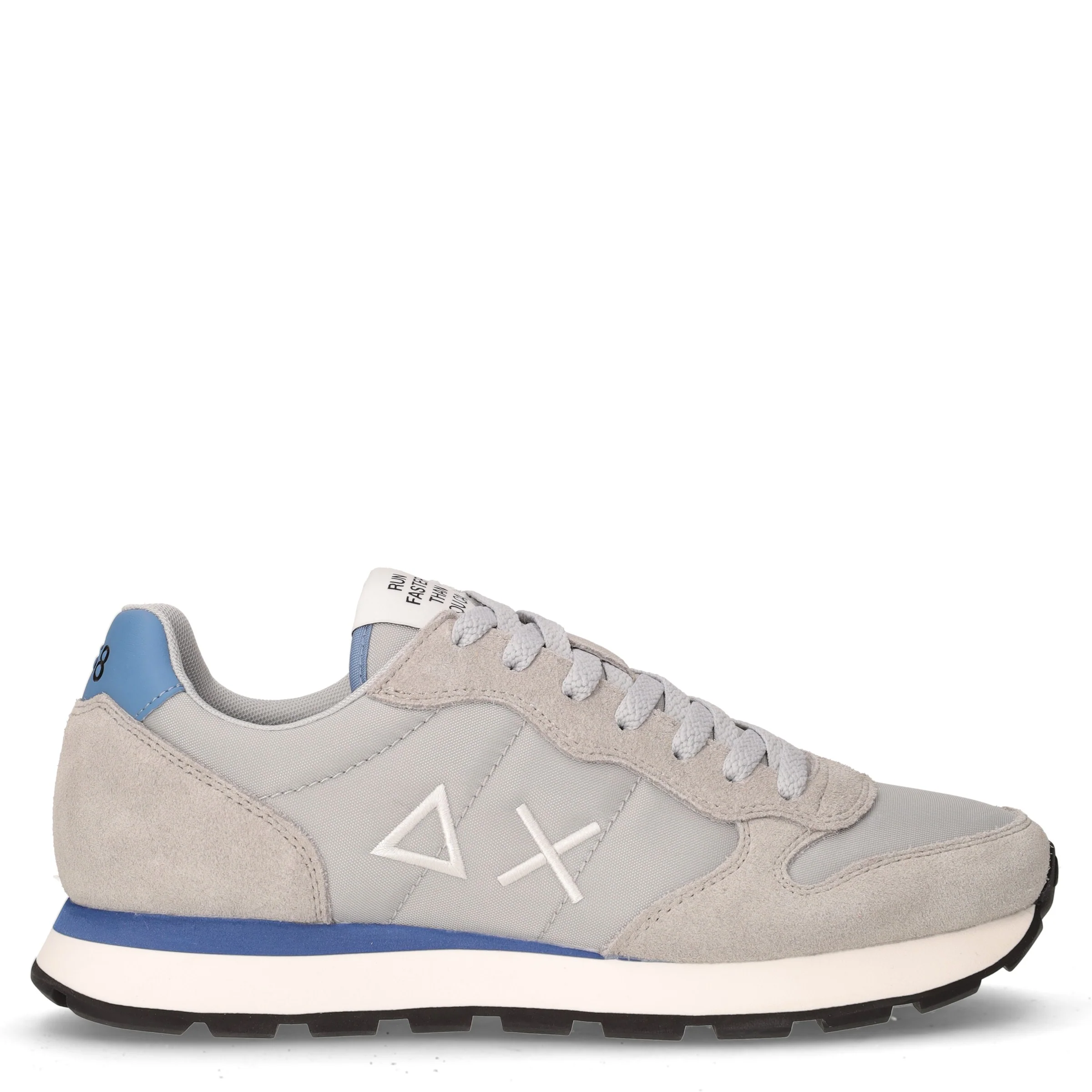 Tom Solid sneaker in pelle e tessuto grigio