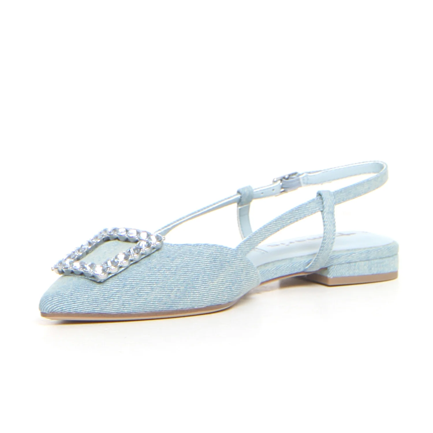 Sandalo slingback bassa denim - Image 3