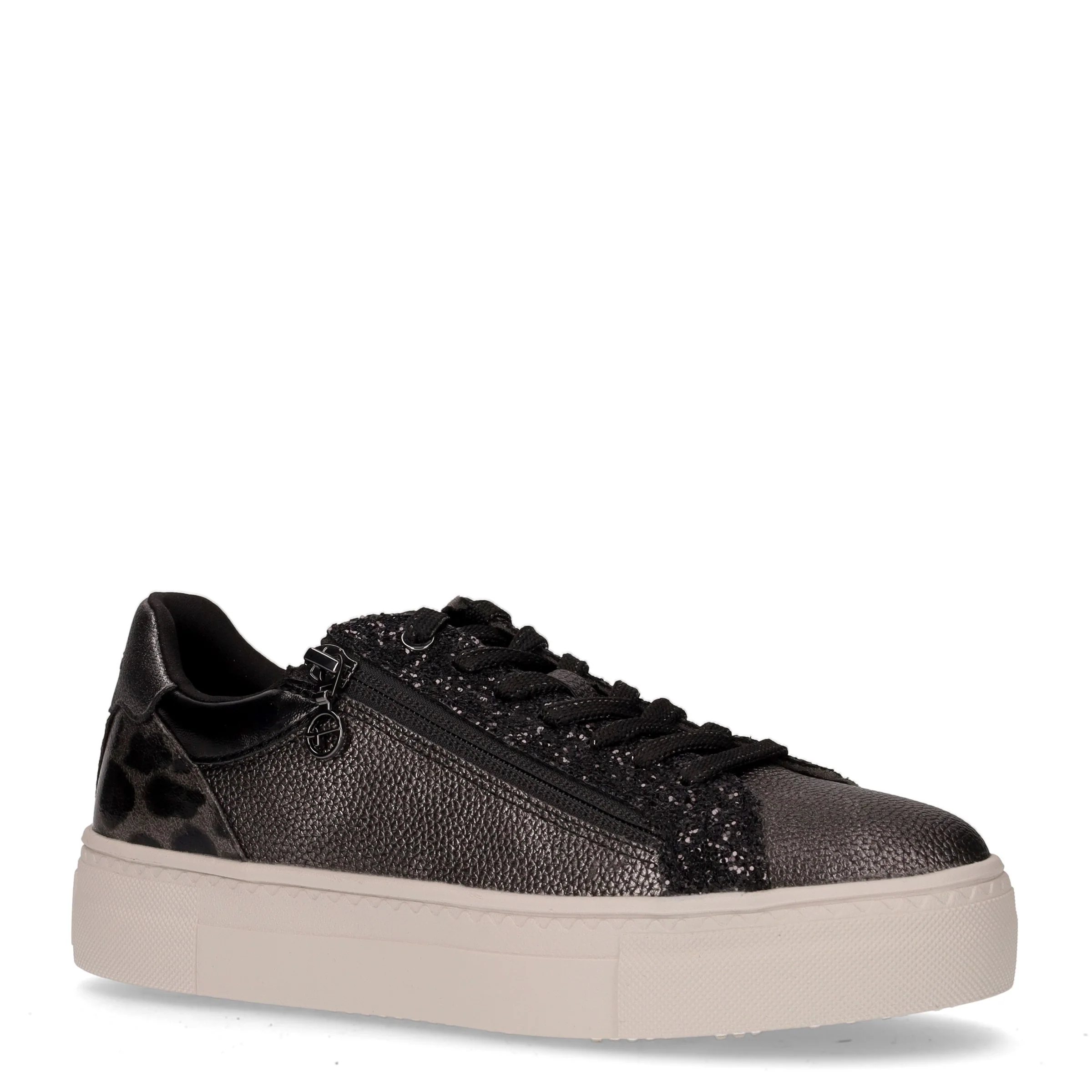 Sneakercon zip laterale in ecopelle nero - Image 2