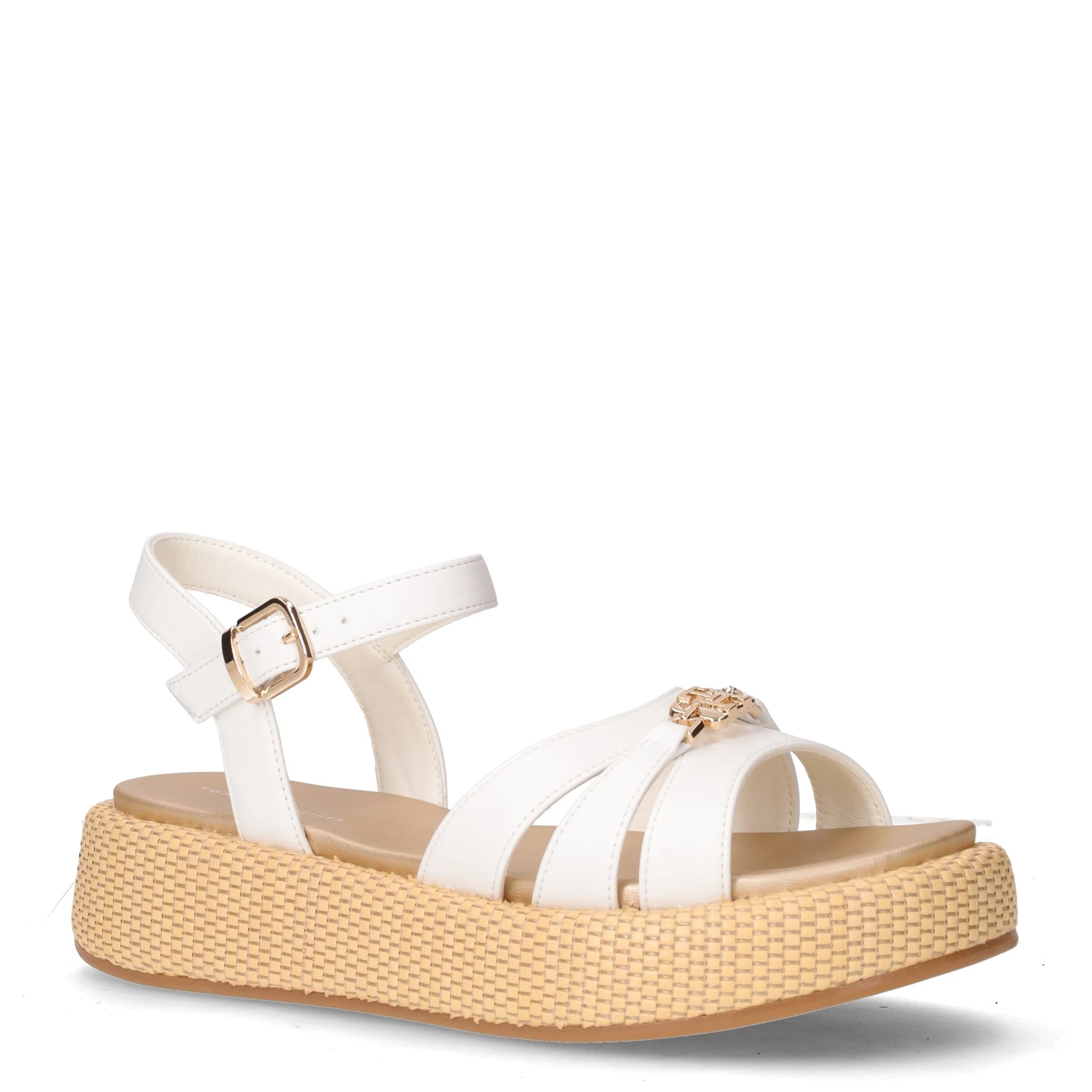 Sandalo con platform in ecopelle bianco - Image 2