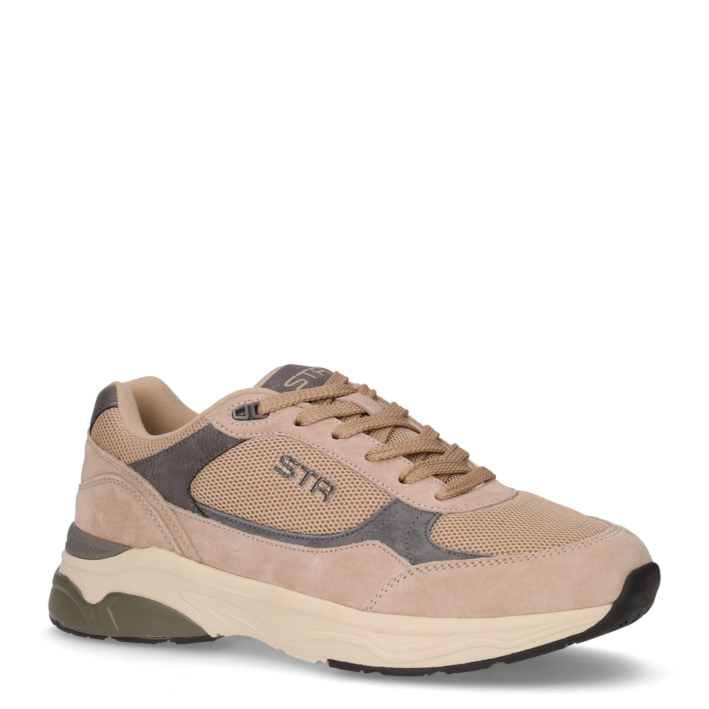 Sneaker in tessuto beige grigio - Image 2