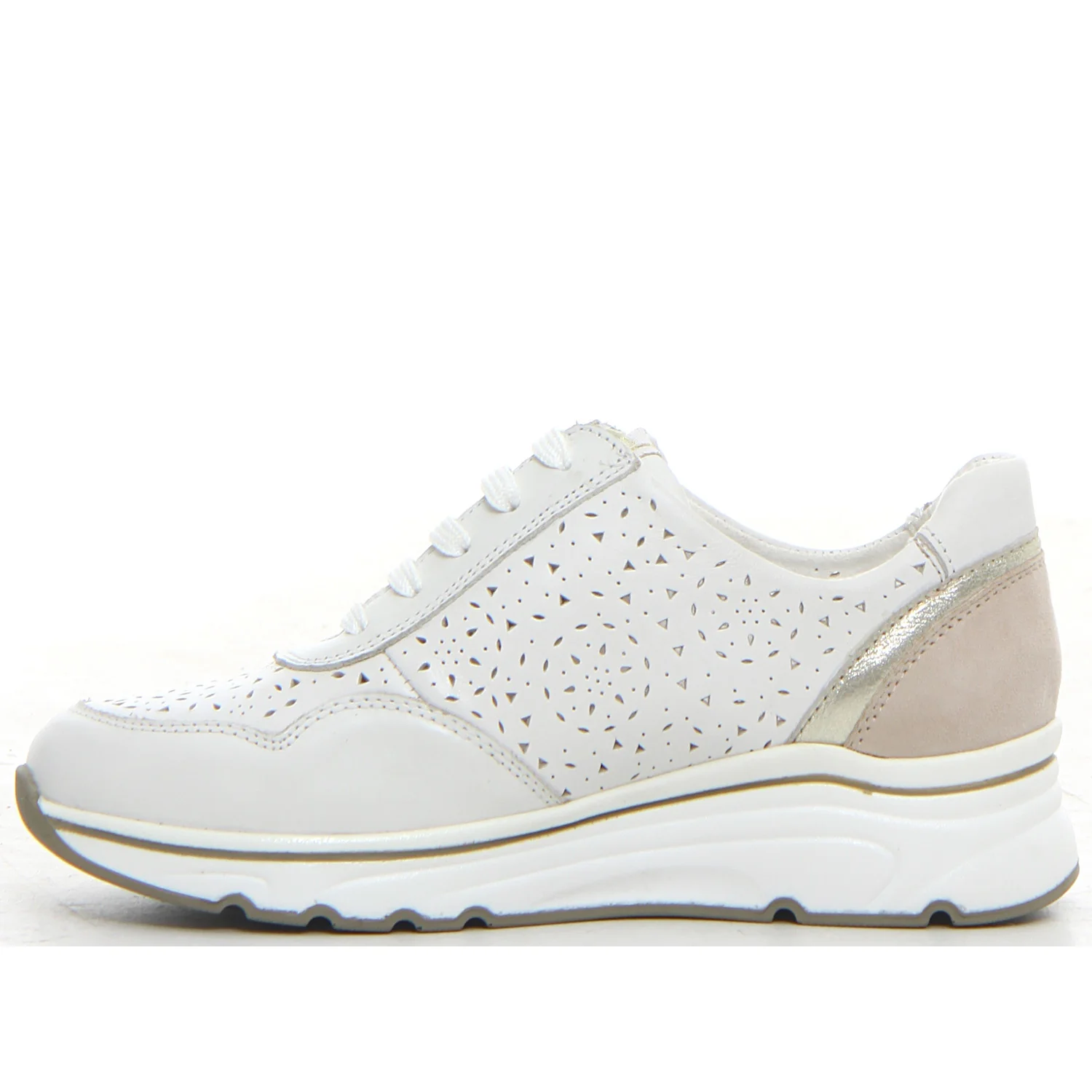 Sneaker con zeppa bianco - Image 2