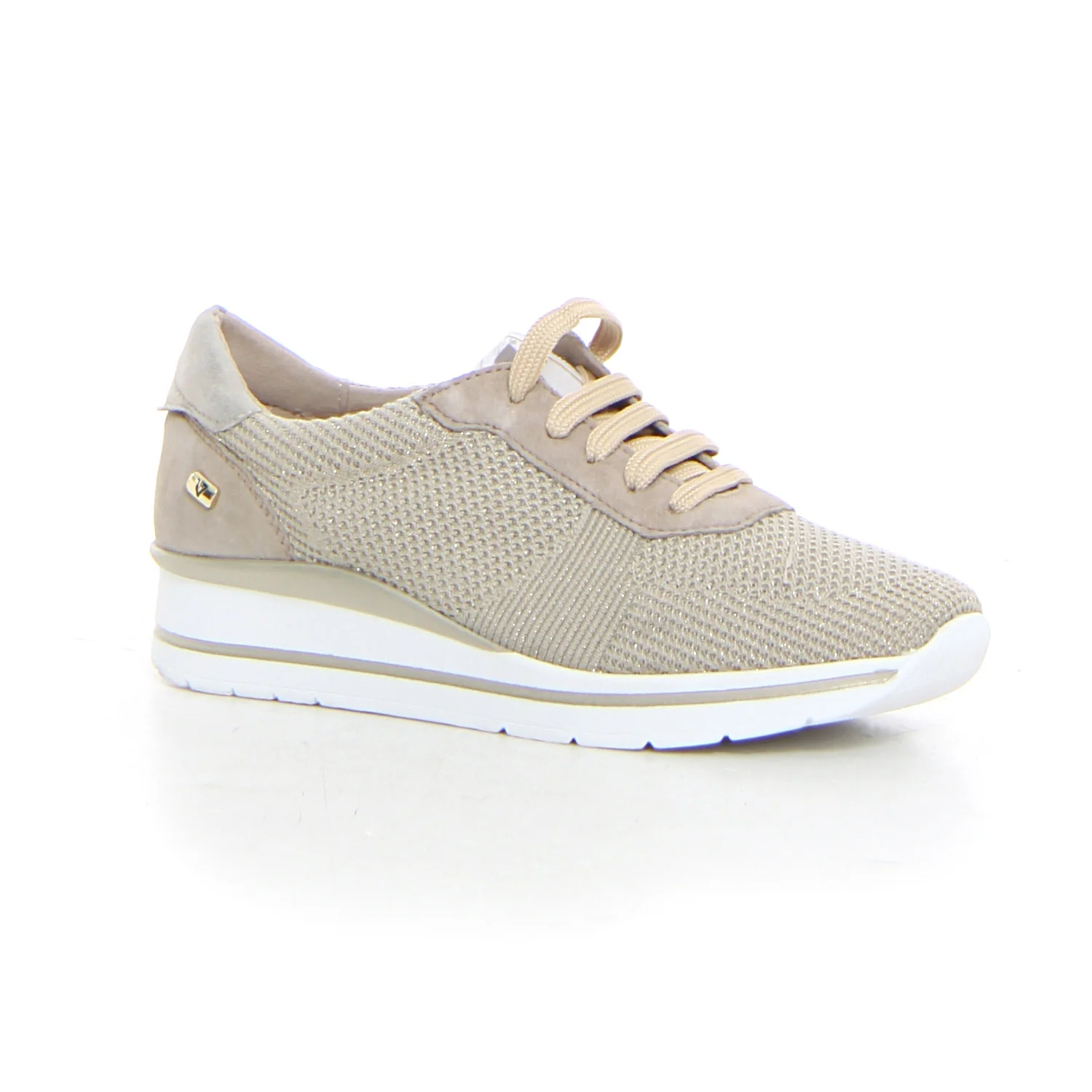 Sneaker con zeppa gold - Image 2